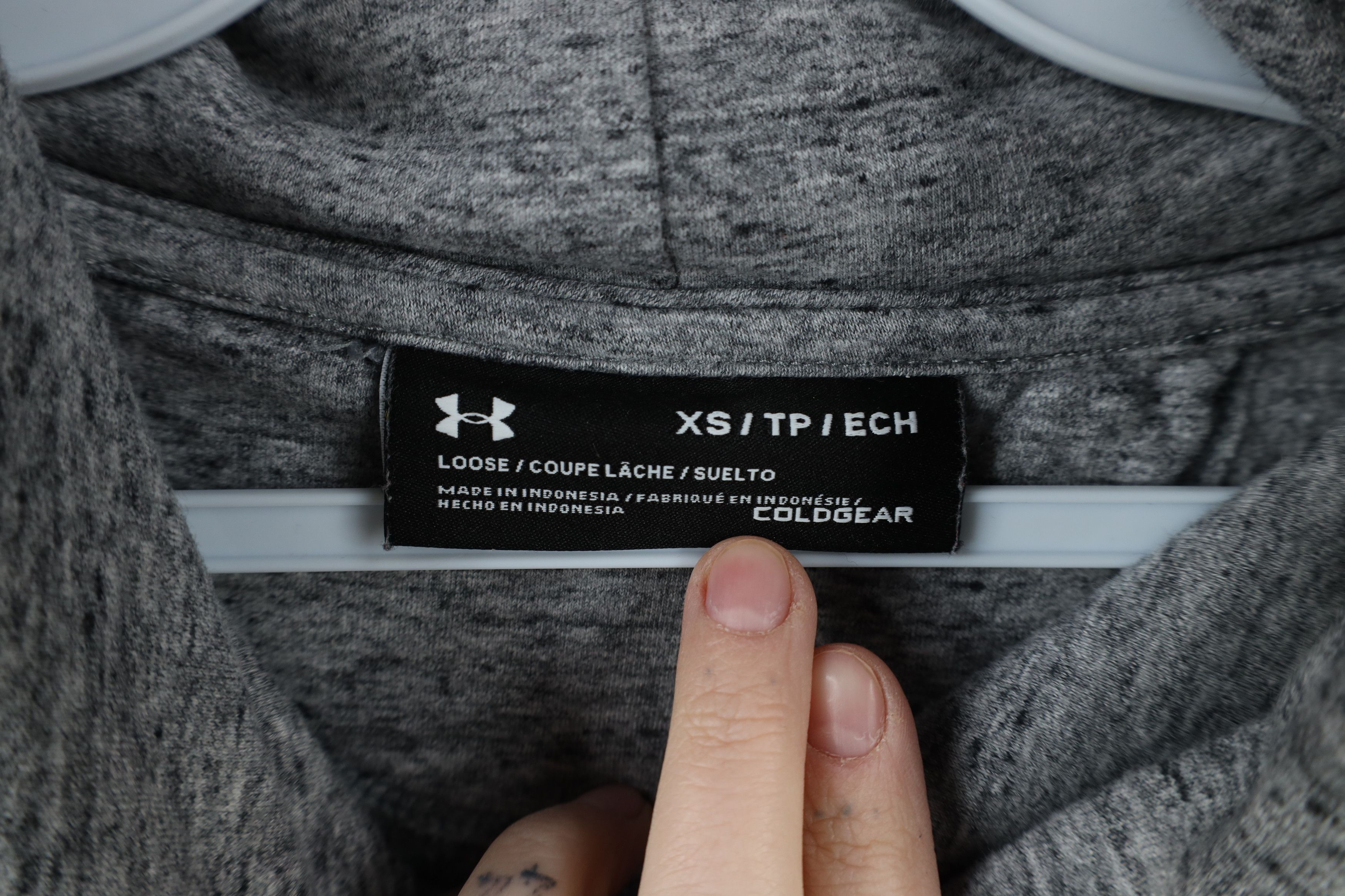 Under Armour × Vintage Under Armour Notre Dame University Football Hoodie Gray Size US XS / EU 42 / 0 - 8 Thumbnail