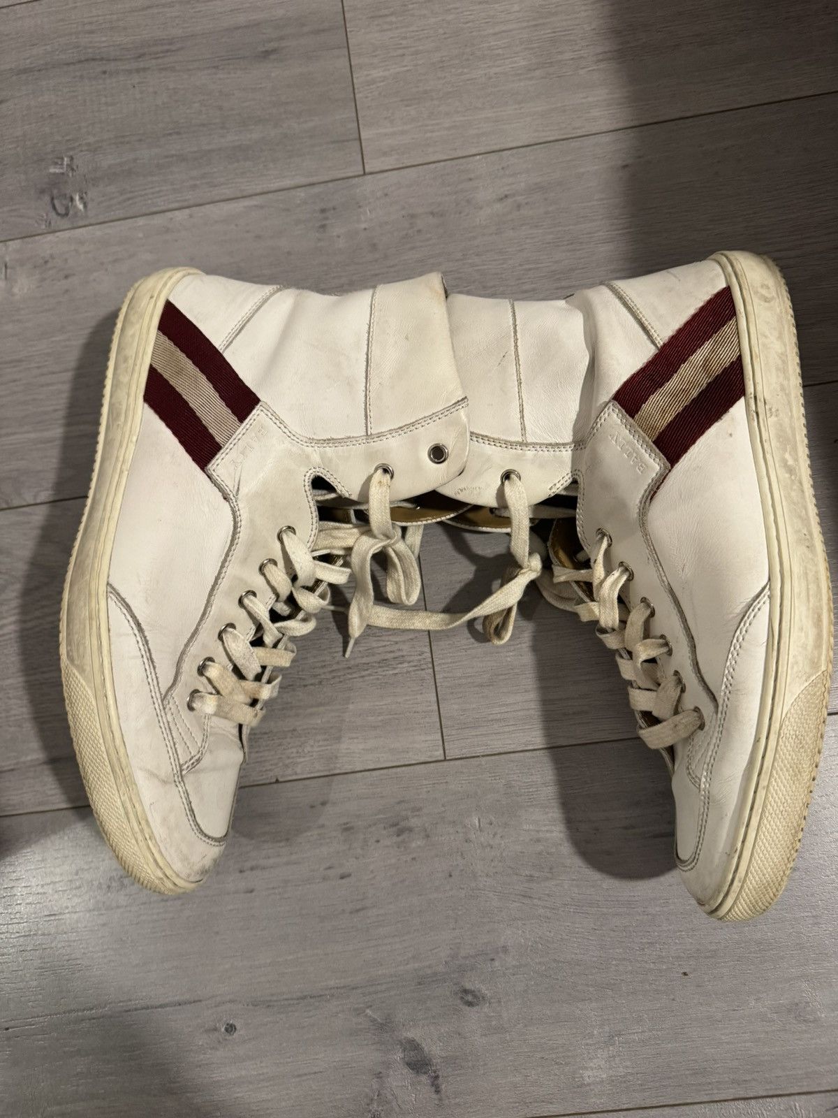 Bally BALLY high top leather Italian made sneaker Size US 10 / EU 43 - 2 Thumbnail