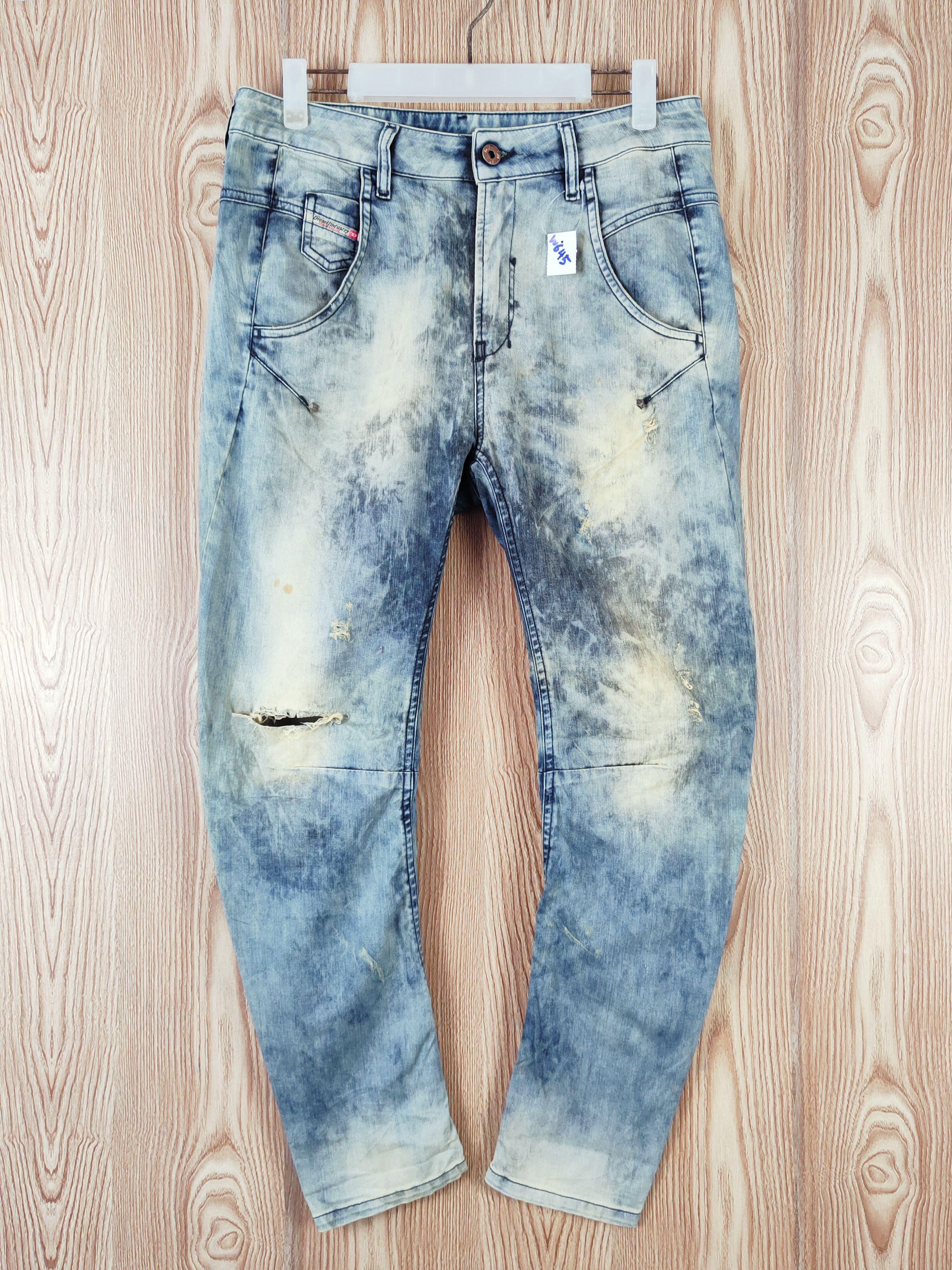 Diesel Diesel acid wash Faded Ripped Multipocket Cargo Pants #W645 Size US 27 - 1 Thumbnail