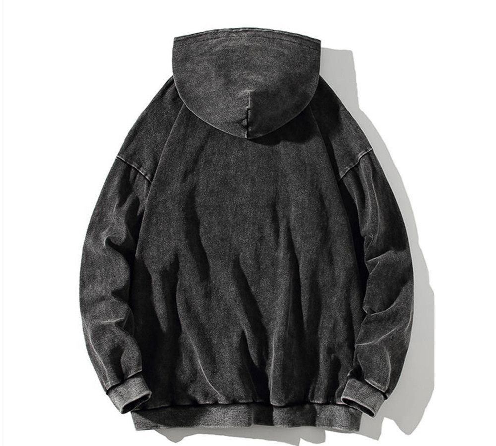 Japanese Brand × Vintage Black acid wash hoodie Size US XL / EU 56 / 4 - 5 Thumbnail