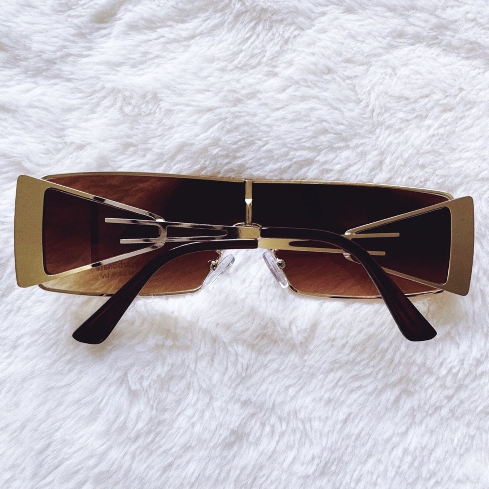 Other Sandy Brown Wrap-Around Sunglasses Size ONE SIZE - 10 Thumbnail