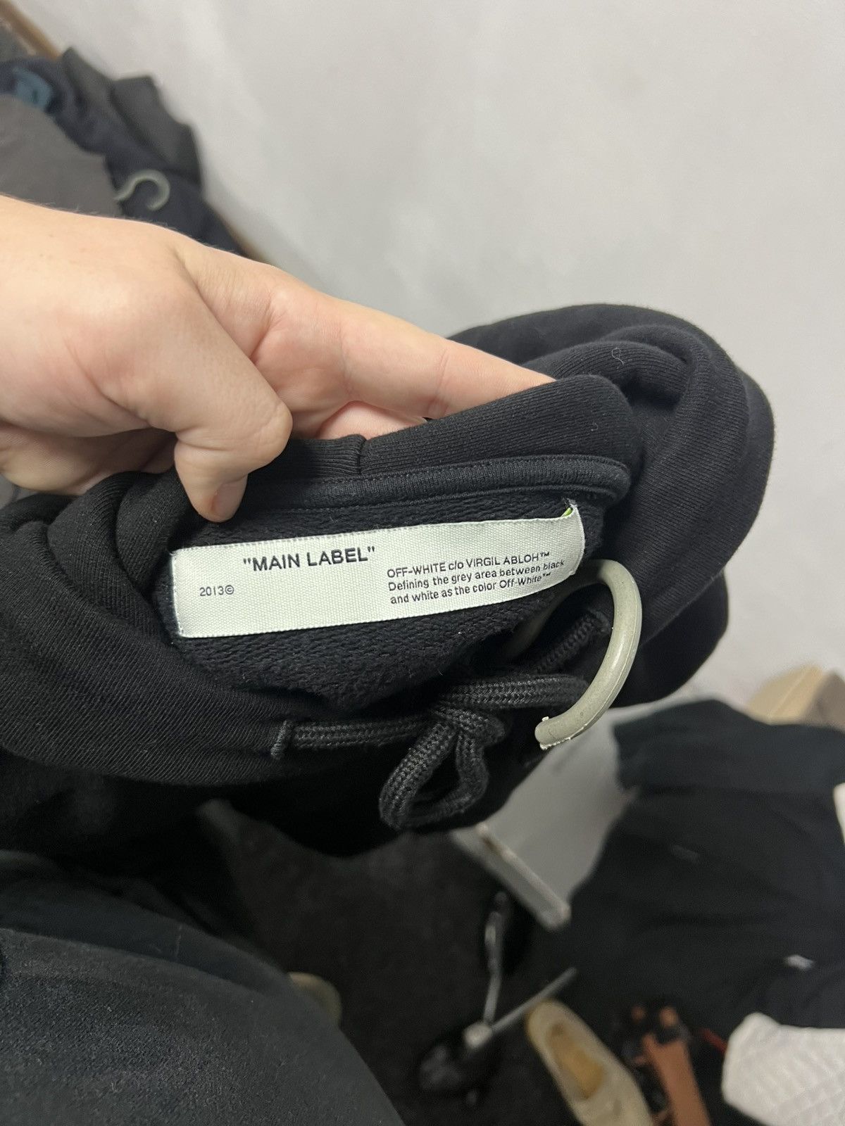 Off-White Off-White Airport Tape Balck Hoodie Size US XS / EU 42 / 0 - 3 Thumbnail
