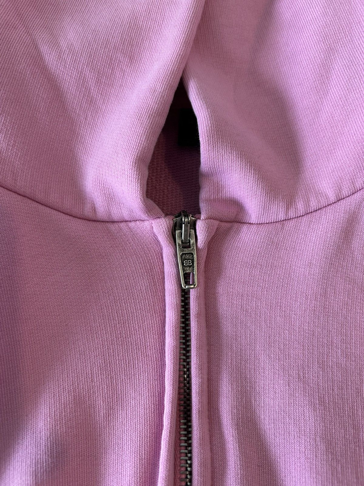 Balenciaga Balenciaga Pink Offshore Zip Up Hoodie Size Small Size US S / EU 44-46 / 1 - 9 Thumbnail