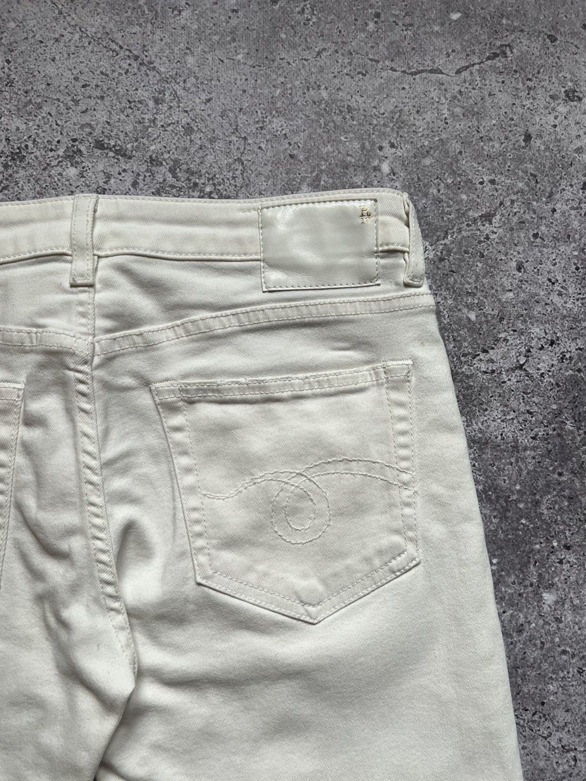R13 R13 Women Pants Boy Skinny White Size 26" / US 2 / IT 38 - 16 Thumbnail