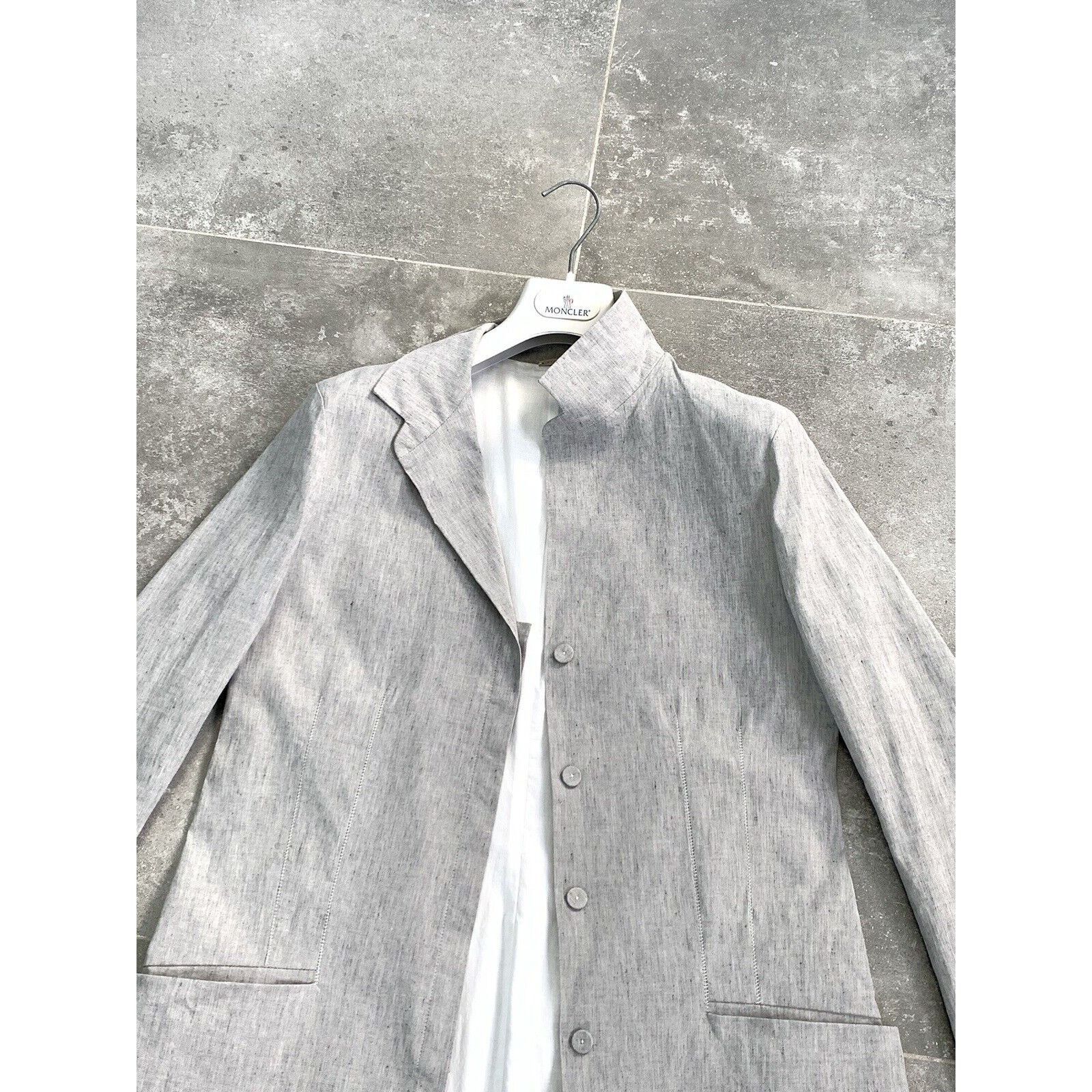Annette Gortz × Designer Women ANNETTE GORTZ LINEN Blazer LONG Jacket EU 38 UK 10 S-M Size M / US 6-8 / IT 42-44 - 18 Thumbnail