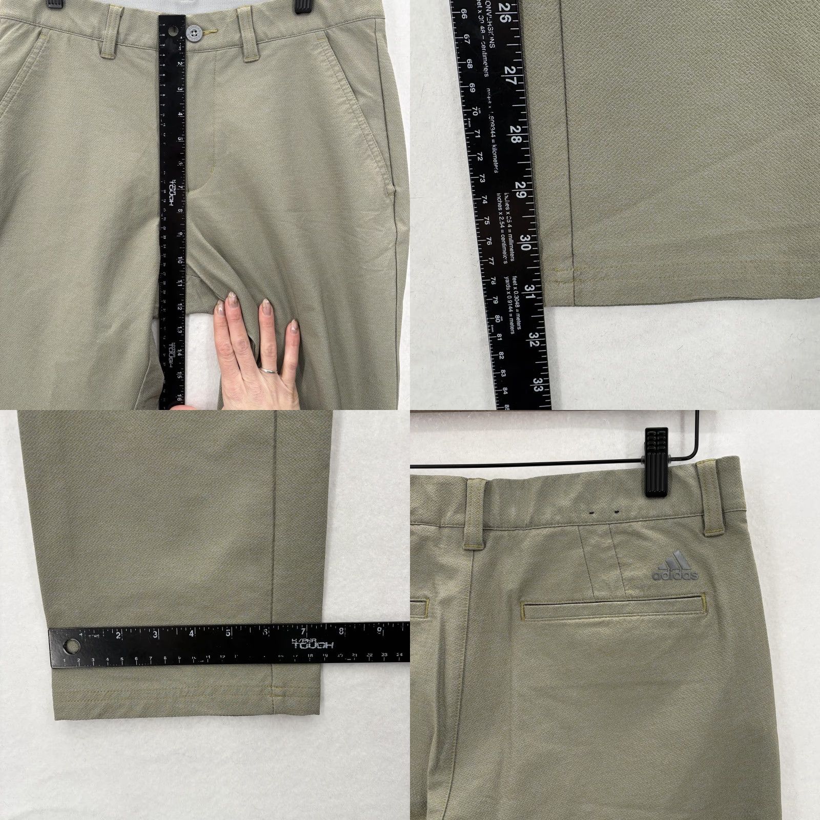 Adidas Adidas Ultimate 365 Twill Crosshatch Golf Pants Mens 30x32 Green Performance Size US 30 / EU 46 - 8 Thumbnail