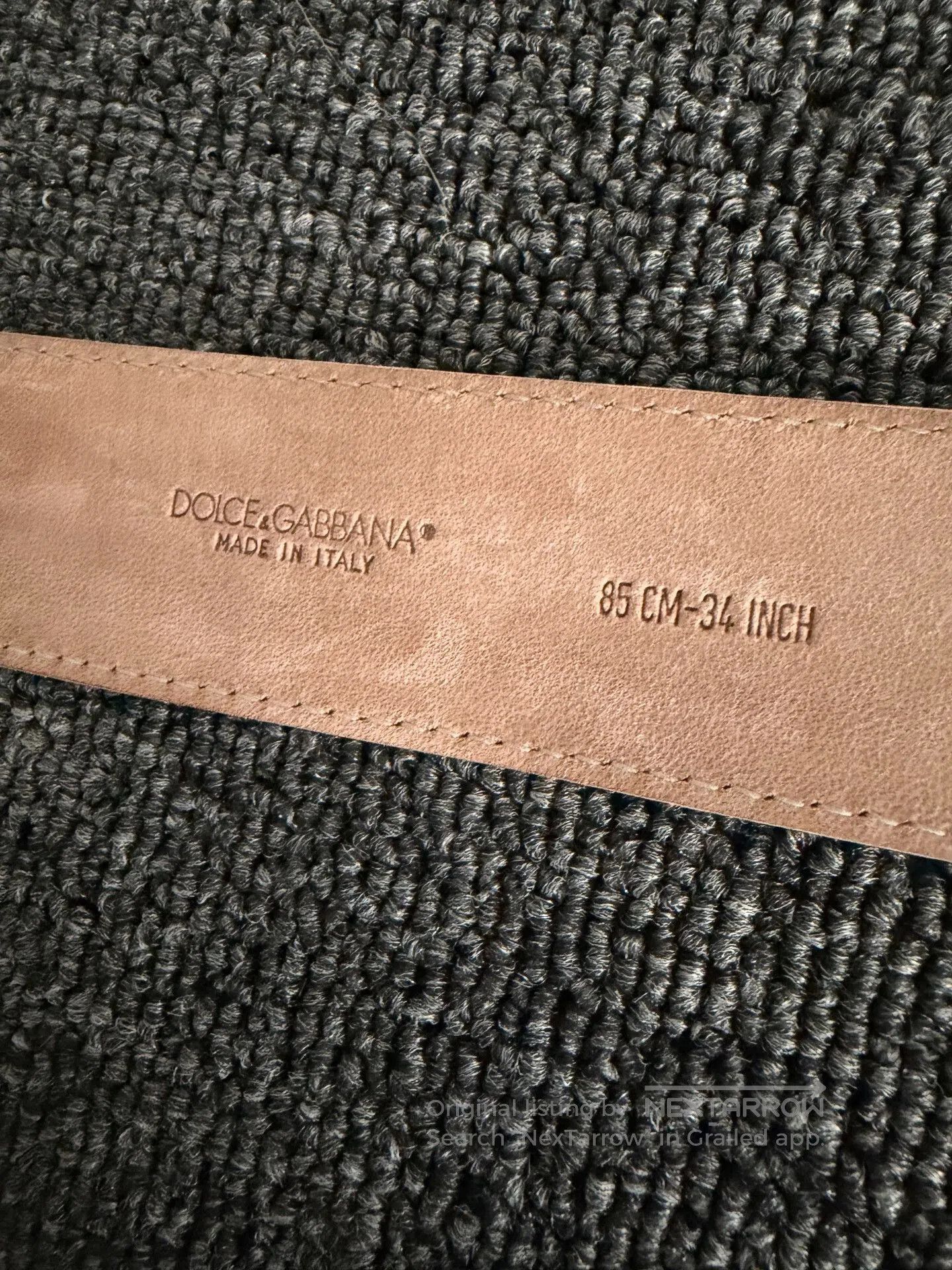 Dolce & Gabbana Dolce&Gabbana White Leather Belt. Size ONE SIZE - 8 Thumbnail