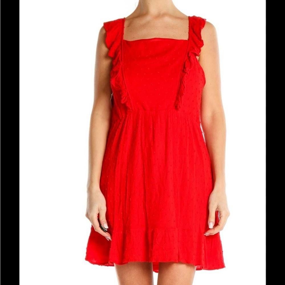 Designer Altar’d State l NWT Red Day Fit & Flare Dress Small Size S / US 4 / IT 40 - 10 Thumbnail
