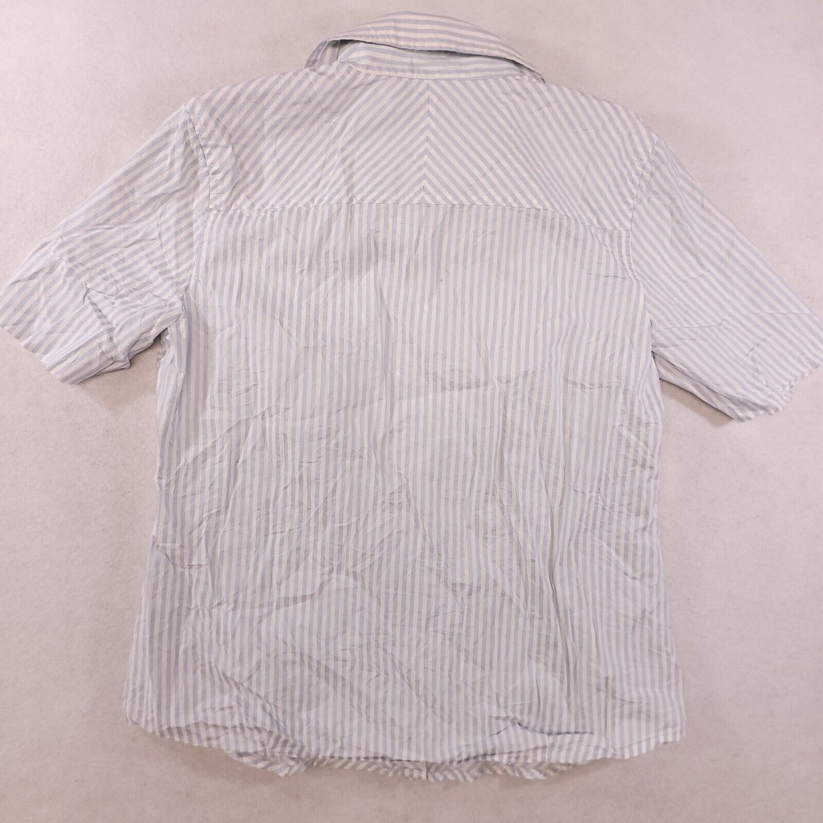 Ann Taylor Ann Taylor Button Up Shirt Womens Size 10 White Blue Striped Size L / US 10 / IT 46 - 11 Thumbnail