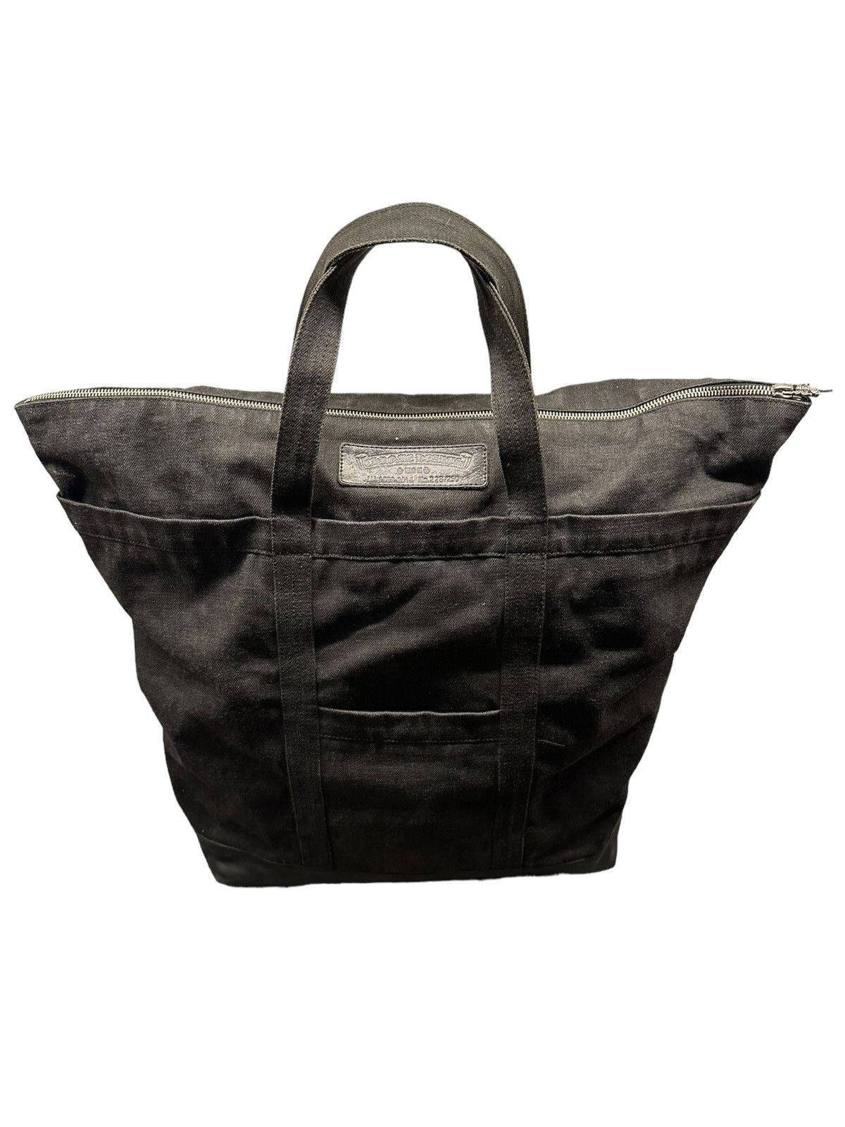 image of Chrome Hearts Cemetary Canvas/leather Bag 1/250 Exclusive in Black, Men's