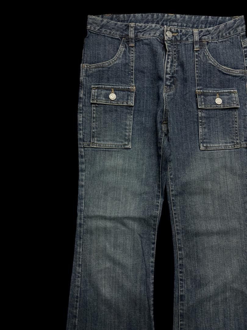 Vintage BELL BOTTOM 90s Style Japanese Bushpants Bootcut Sick Jeans Size US 29 - 4 Thumbnail