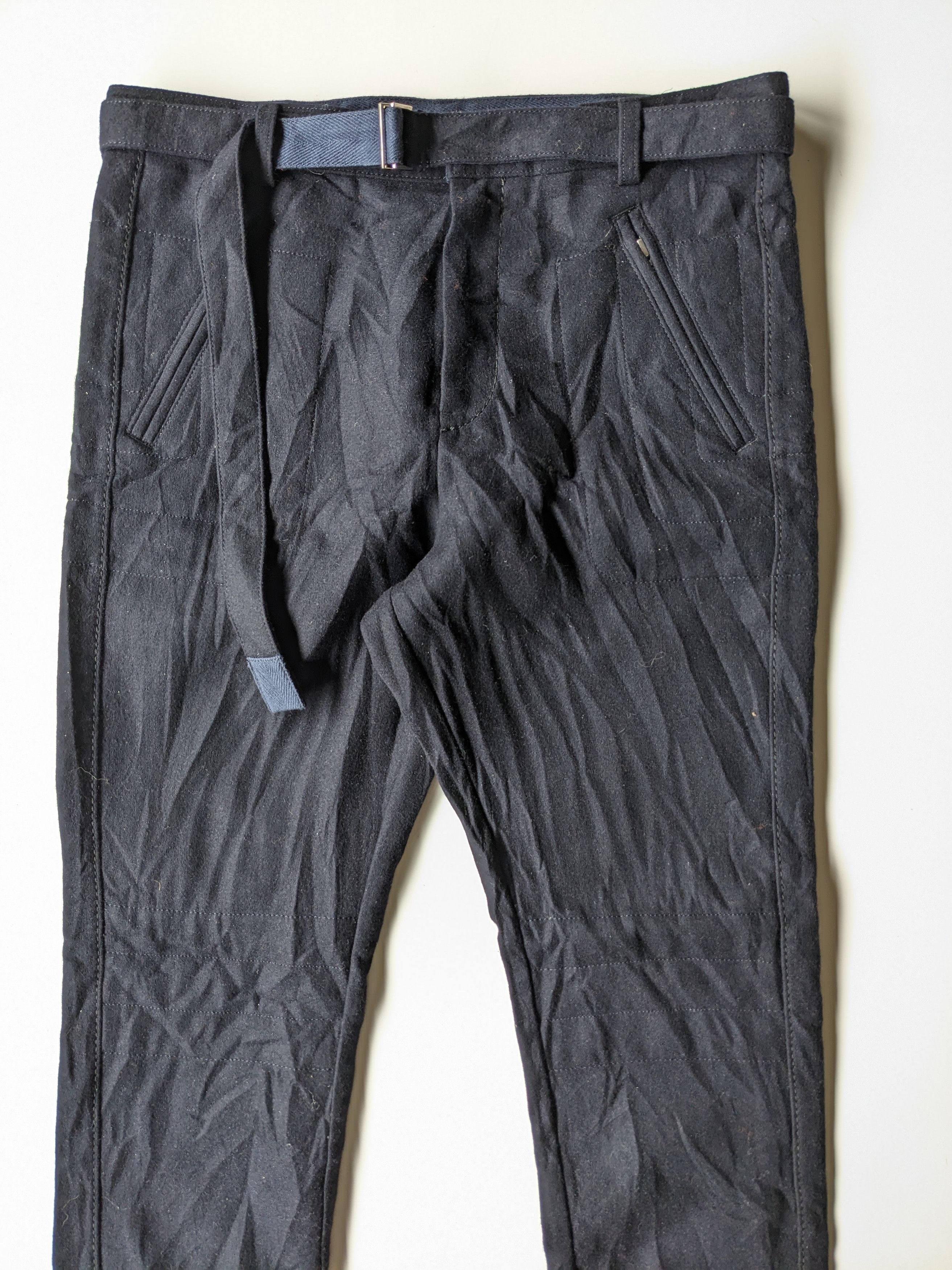 Sacai Runaway Sacai AW20 Wool Melton Pants Size US 35 - 4 Thumbnail