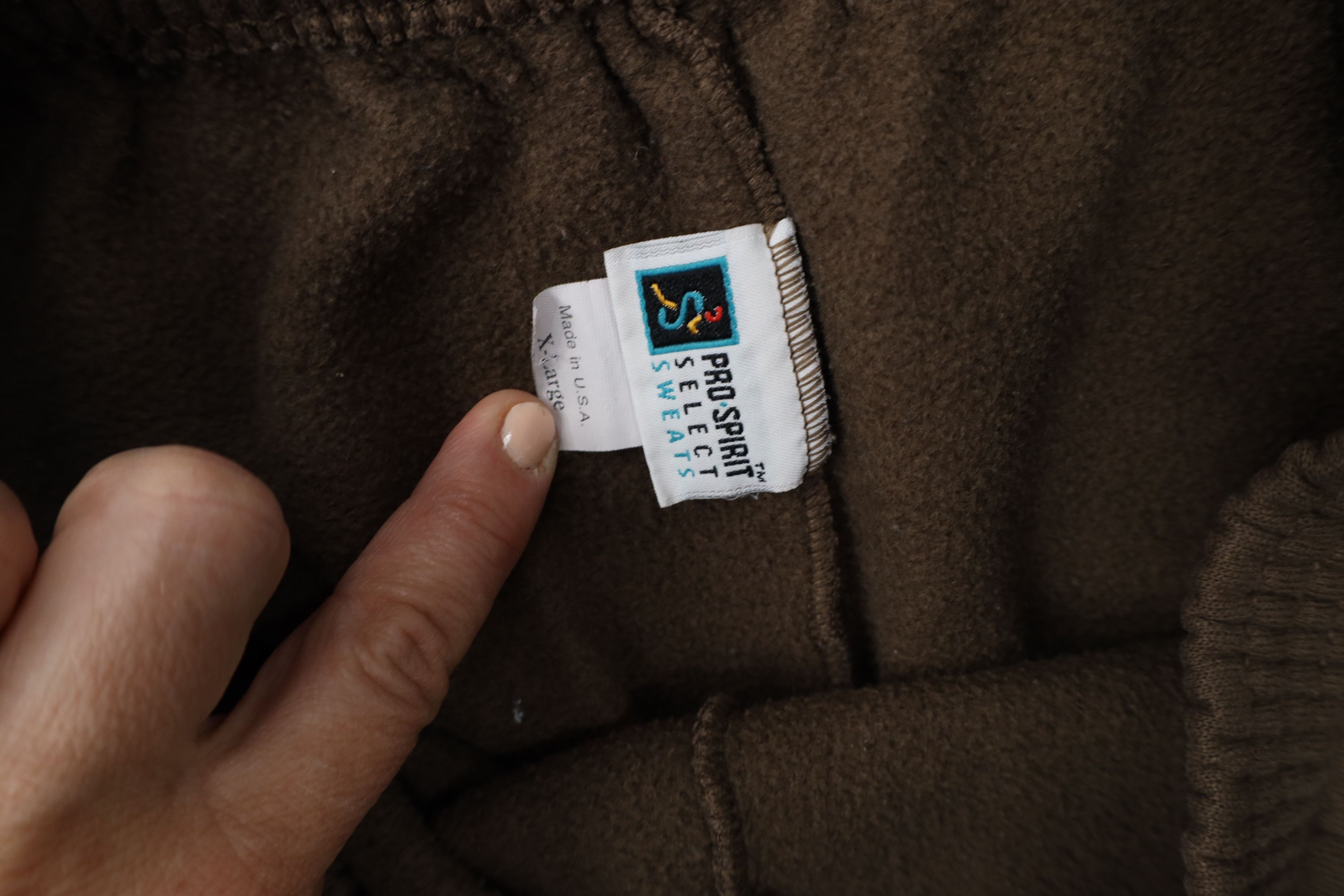 Vintage Vintage 90s Streetwear Tapered Leg Sweatpants Brown USA Size 30" / US 8 / IT 44 - 5 Thumbnail