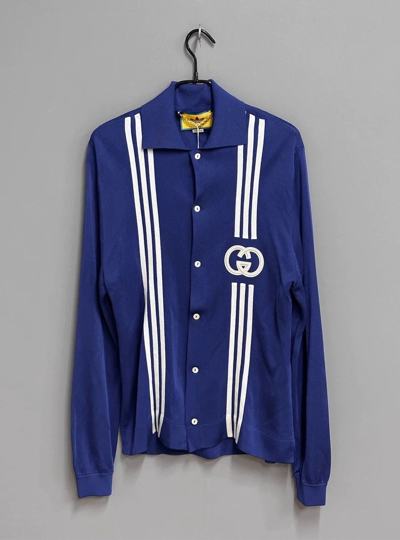 Gucci Gucci Striped logo shirt jacket 2501-Nextarrow Size US L / EU 52-54 / 3 - 1 Thumbnail