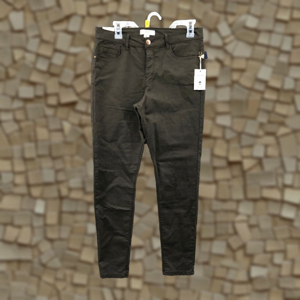 Forever 21 FOREVER 21 Jeans Skinny Dark Green Denim 30 Womens Mid Rise 5-Pocket Regular Inseam 29in Cotton Denim Size 30" / US 8 / IT 44 - 1 Thumbnail