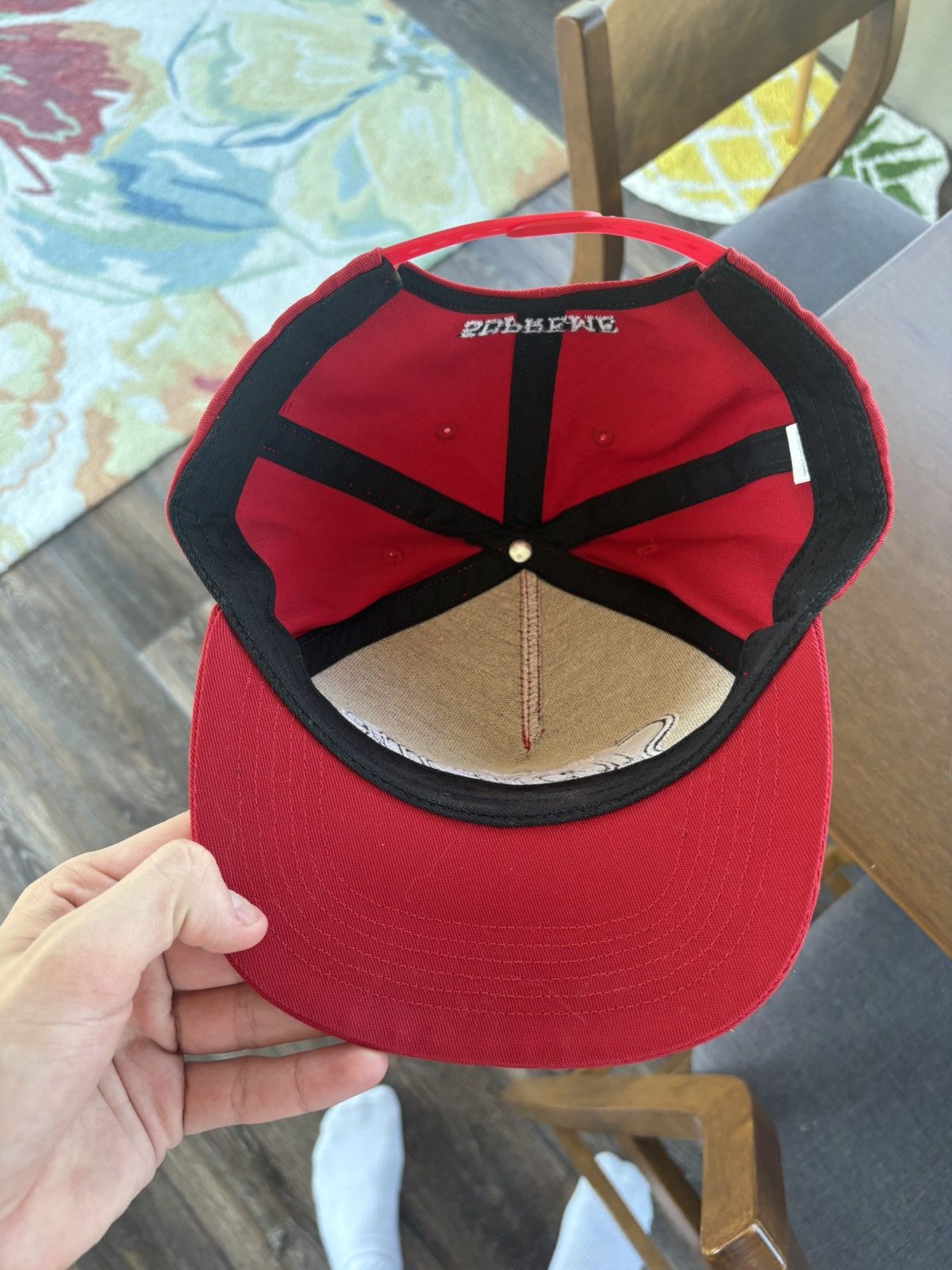 Supreme Supreme Classic Team 5-Panel Hat FW22 Red Size ONE SIZE - 3 Thumbnail