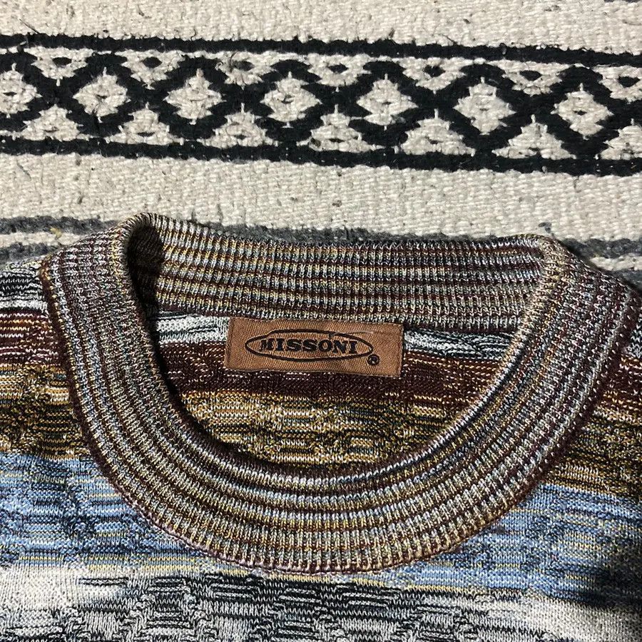 Missoni 🥬 Missoni Coloured Cable Knit Sweater Size US M / EU 48-50 / 2 - 4 Thumbnail