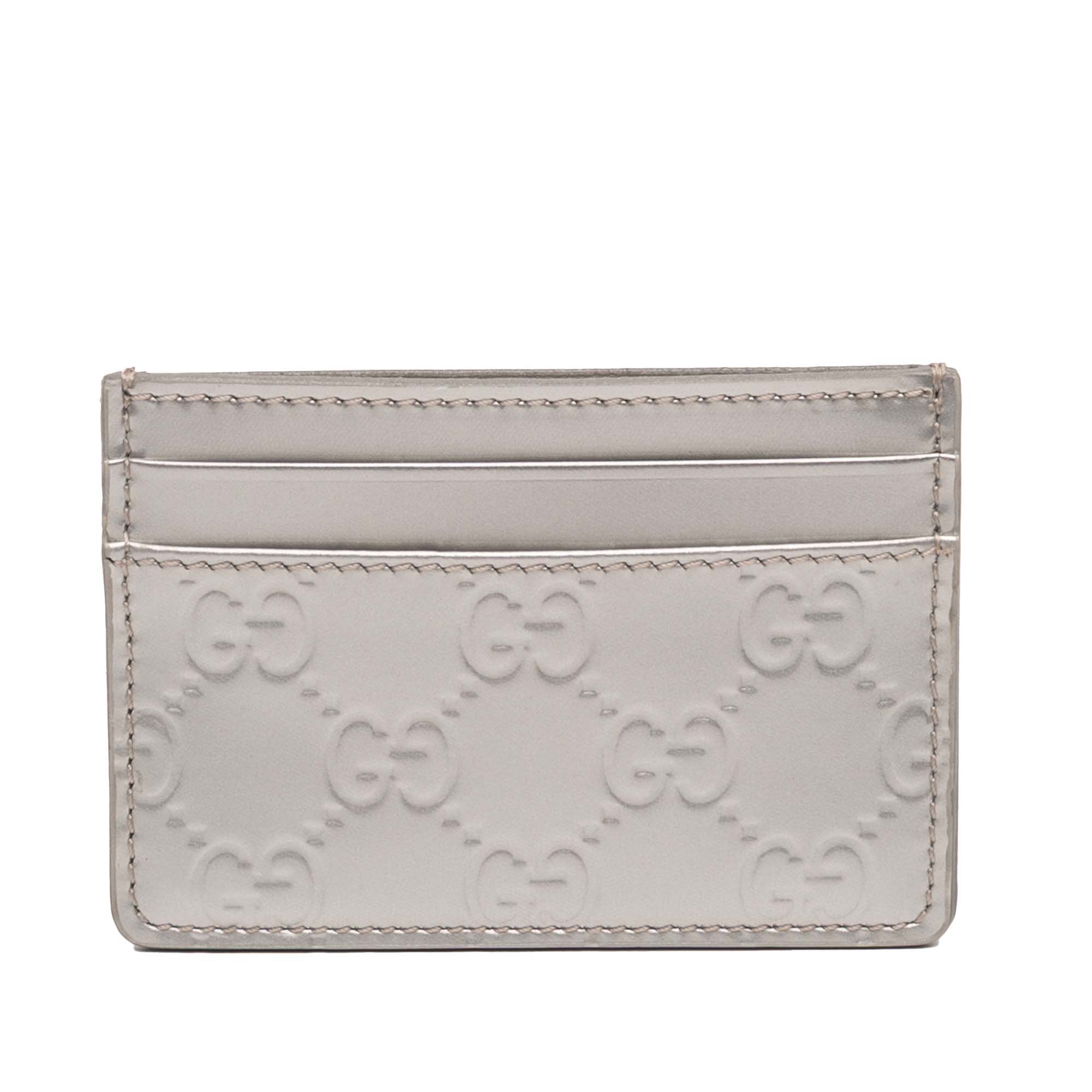Gucci Gucci Patent Guccissima Card Holder Size ONE SIZE - 1 Thumbnail