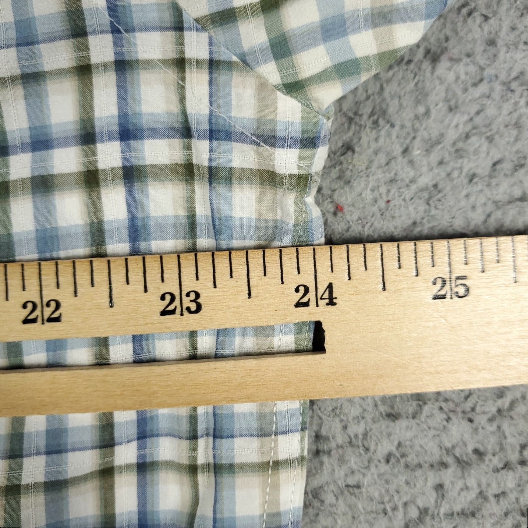 Faconnable Façonnable Shirt Mens Large Blue Check Casual Button-Up Long Sleeve Size US L / EU 52-54 / 3 - 5 Thumbnail