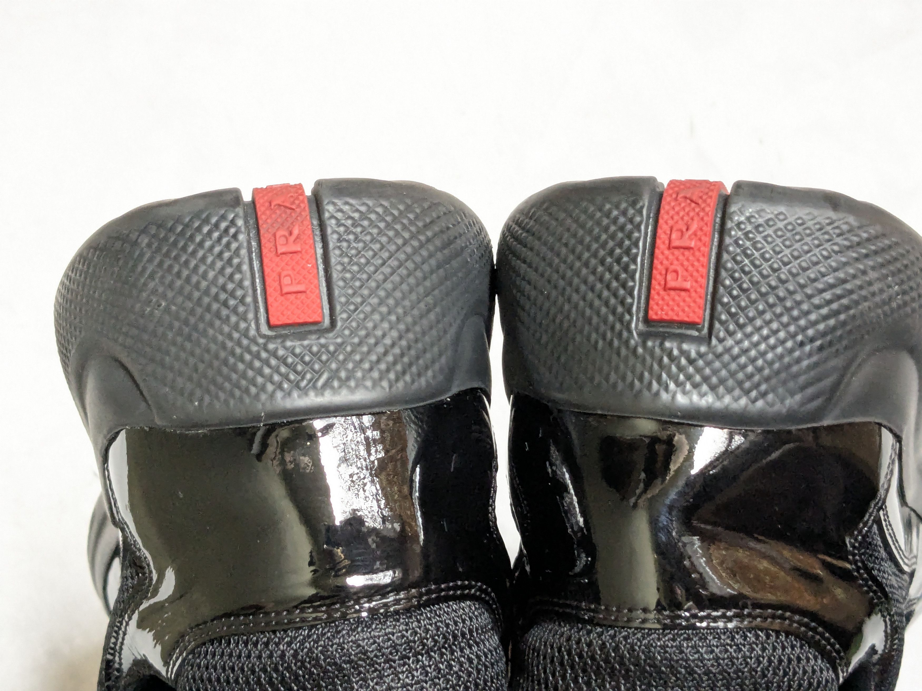 Prada Prada America's Cup Sneakers Black Patent Leather 11 Low Top Size US 11 / EU 44 - 11 Thumbnail