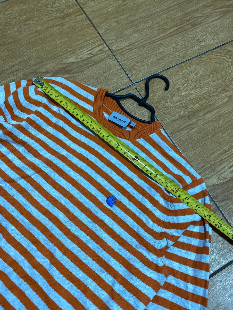 Carhartt striped Long Sleeve Carhartt logo Vintage Y2K streetwear Size US M / EU 48-50 / 2 - 12 Thumbnail