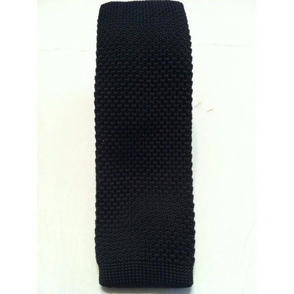 Banana Republic BANANA REPUBLIC MEN'S NEW BLACK 100%POLYESTER TIE WIDTH: 2" Size ONE SIZE - 3 Thumbnail