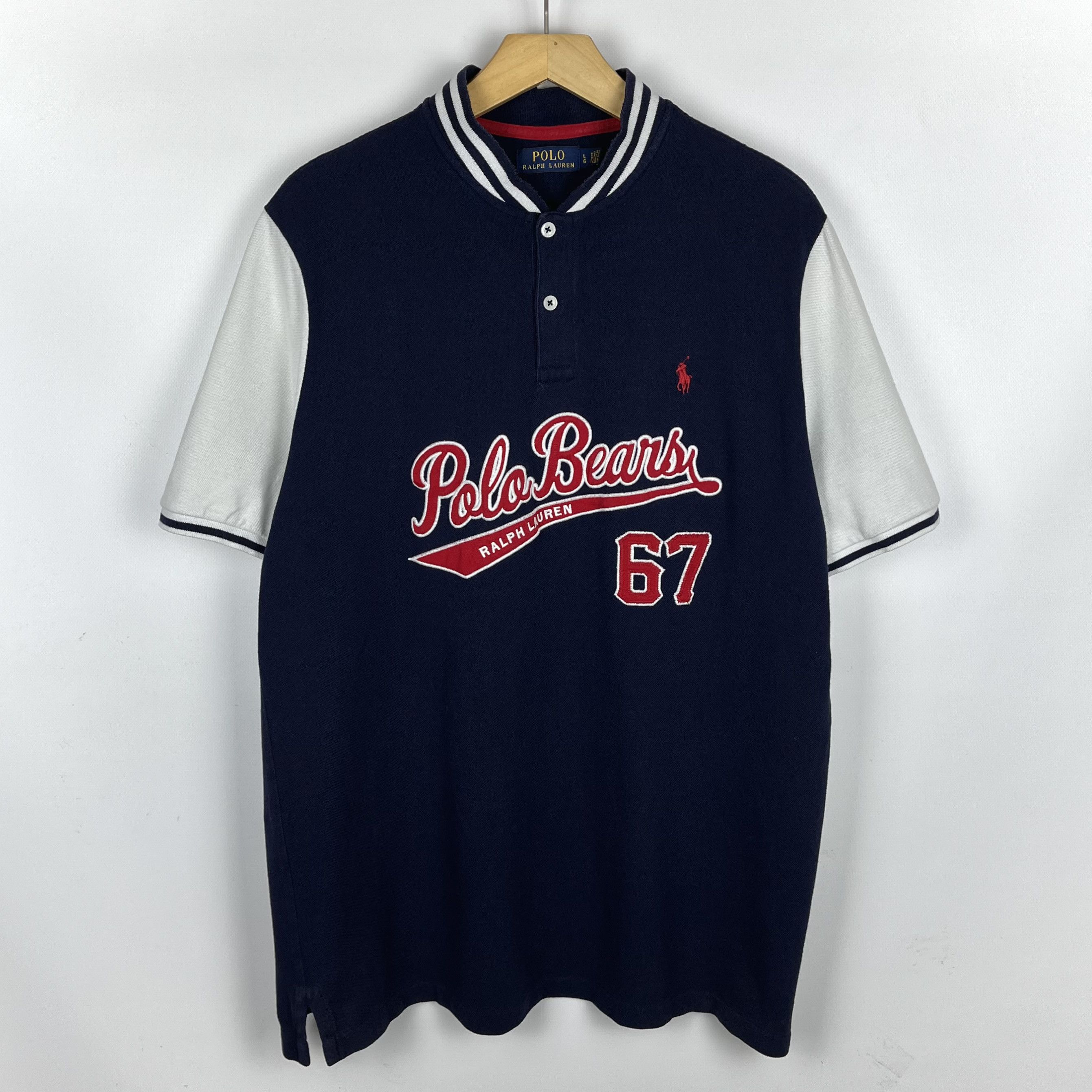 Polo Ralph Lauren Polo Ralph Lauren Polo Bears 67 Big Logo Polo Shirt Size US L / EU 52-54 / 3 - 1 Thumbnail