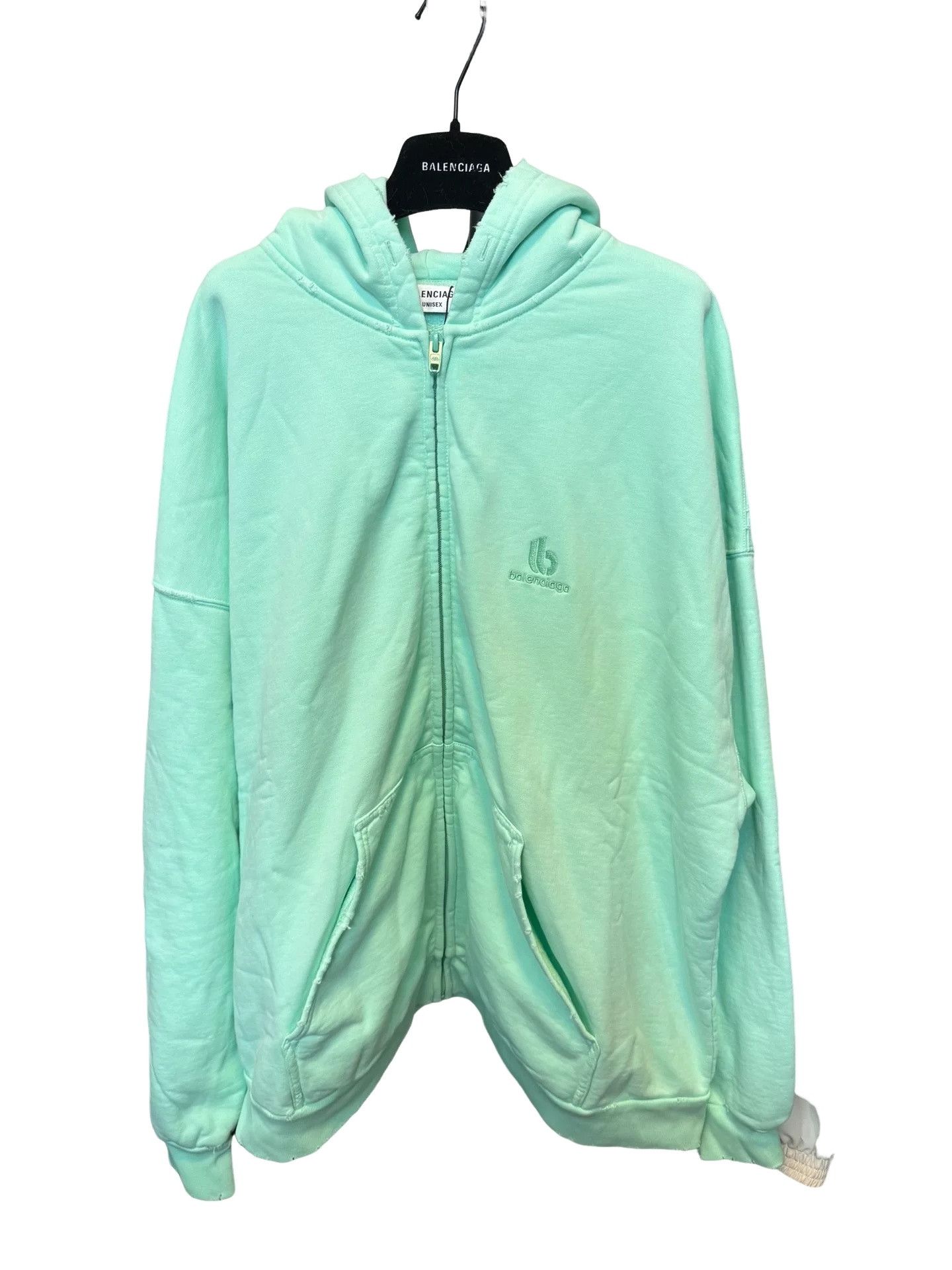 Balenciaga Balenciaga Embroidered Logo Zip Hoodie Size L Size US L / EU 52-54 / 3 - 1 Thumbnail