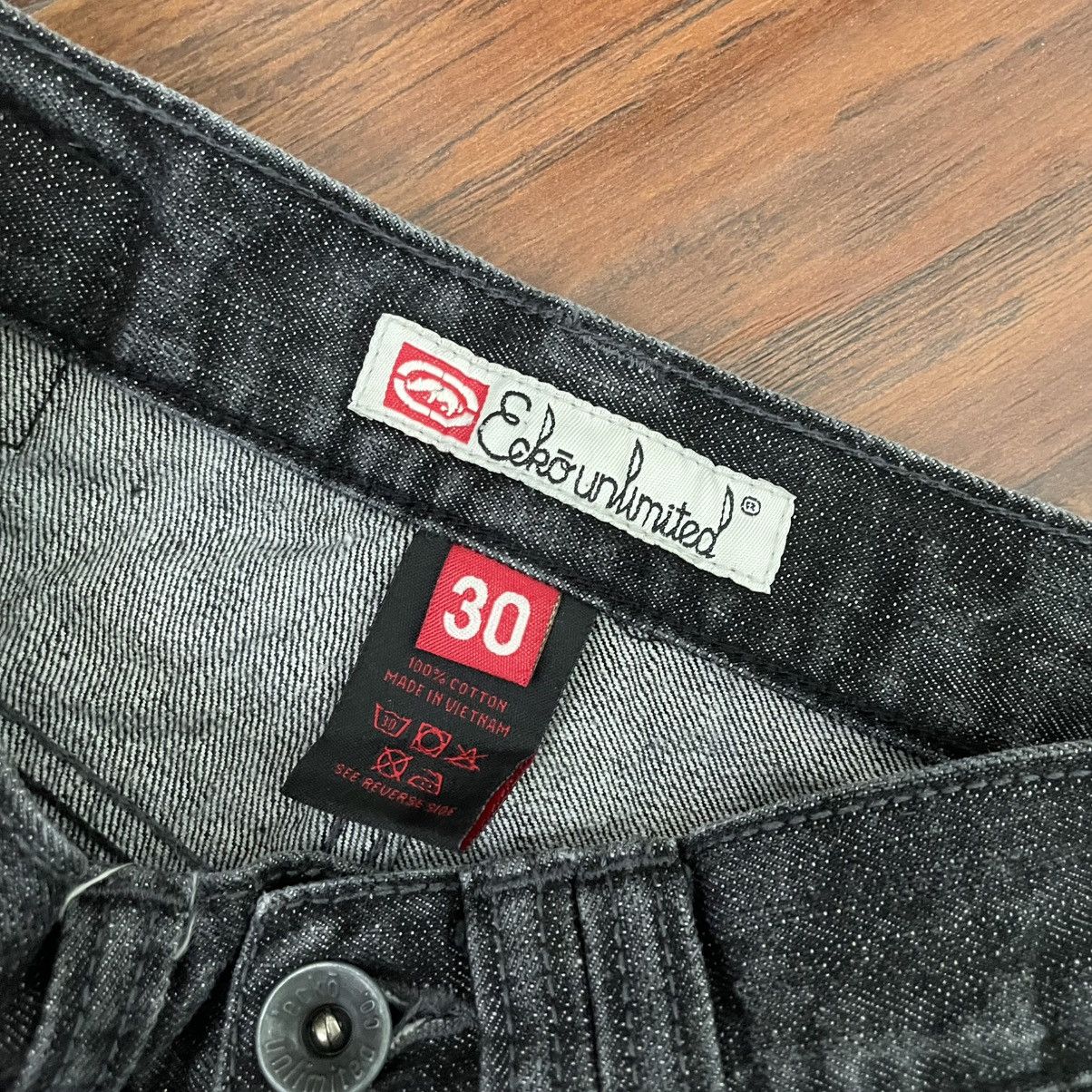 Ecko Unltd. Ecko United Baggy Black Jeans Size US 30 / EU 46 - 5 Thumbnail