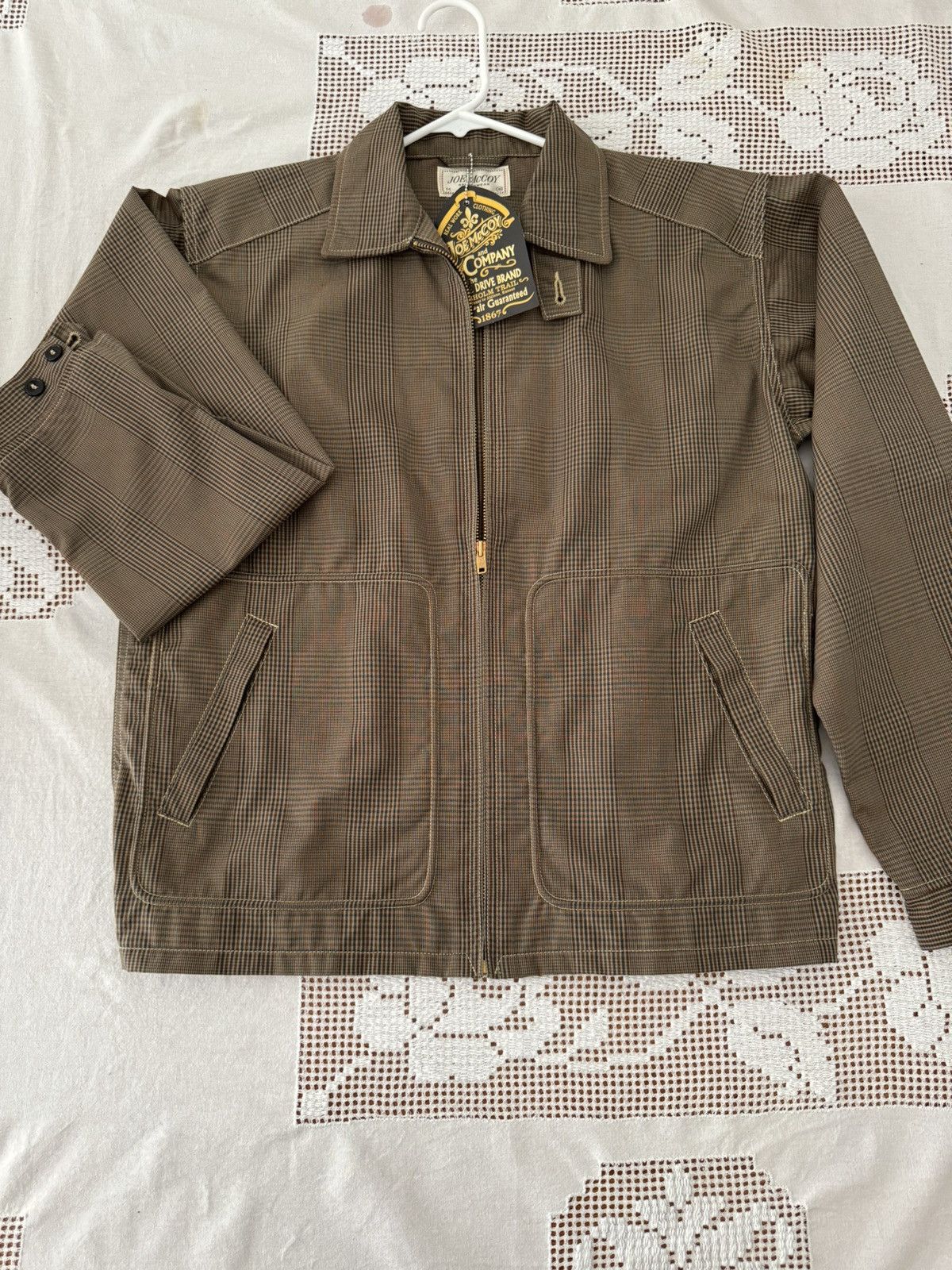 image of The Real Mccoys Plaid Sports Jacket in Brown, Men's (Size Medium)
