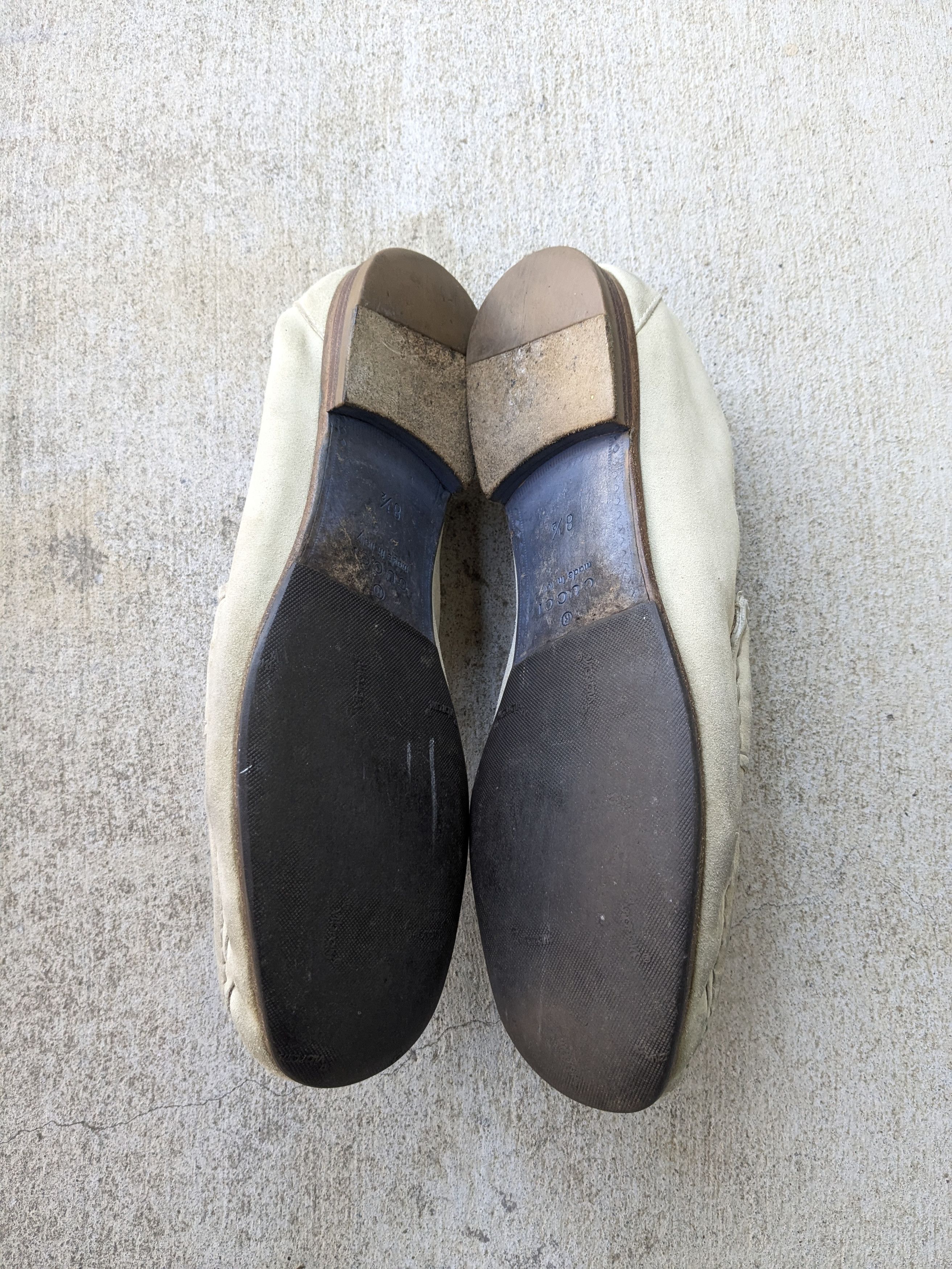 Gucci Gucci Horsebit Loafers Beige Suede 9 Italy Slip On Size US 9 / EU 42 - 12 Thumbnail