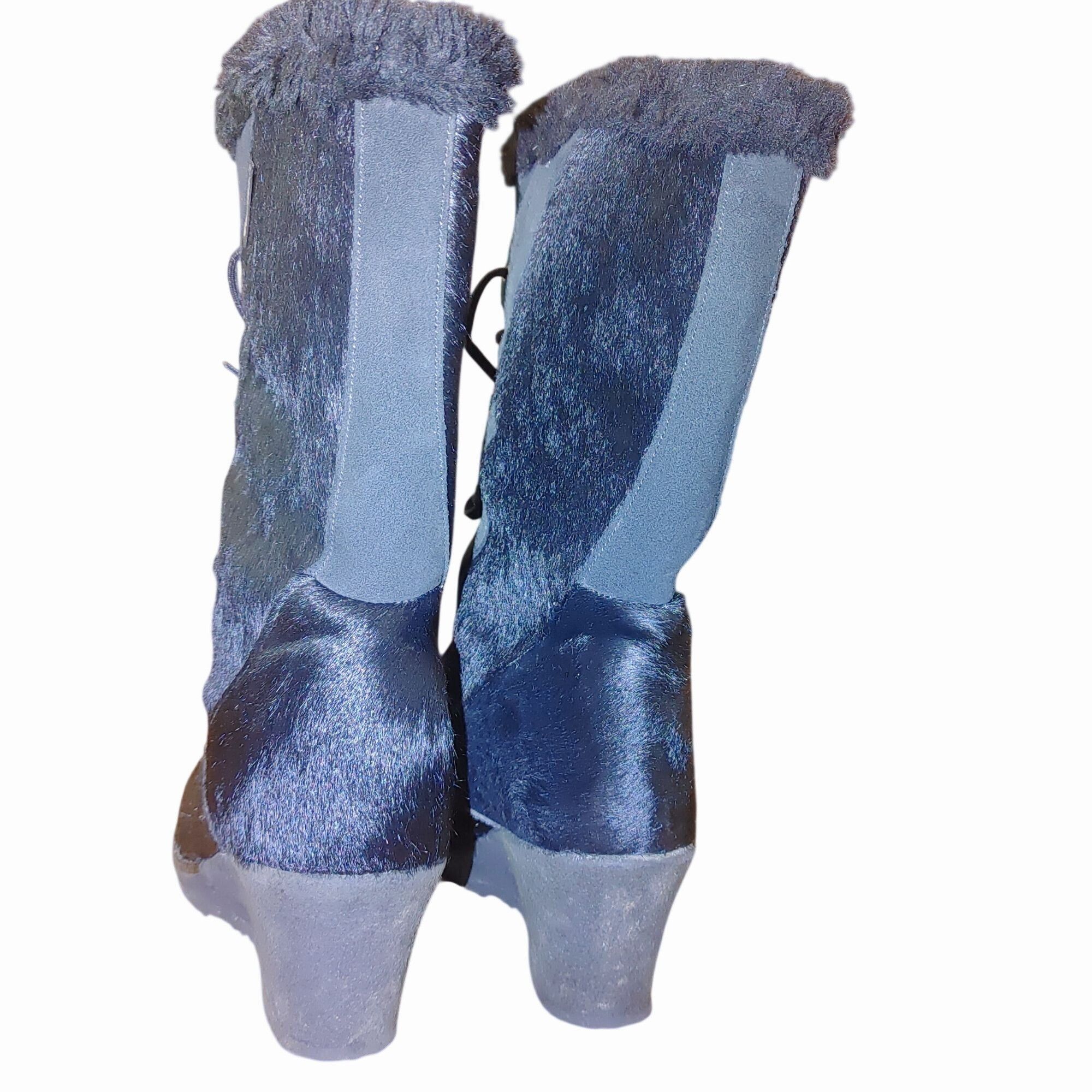 Other Oscar Sport Boots Black Ponyhair Fur Lace Up Après Ski Size Size ONE SIZE - 10 Thumbnail