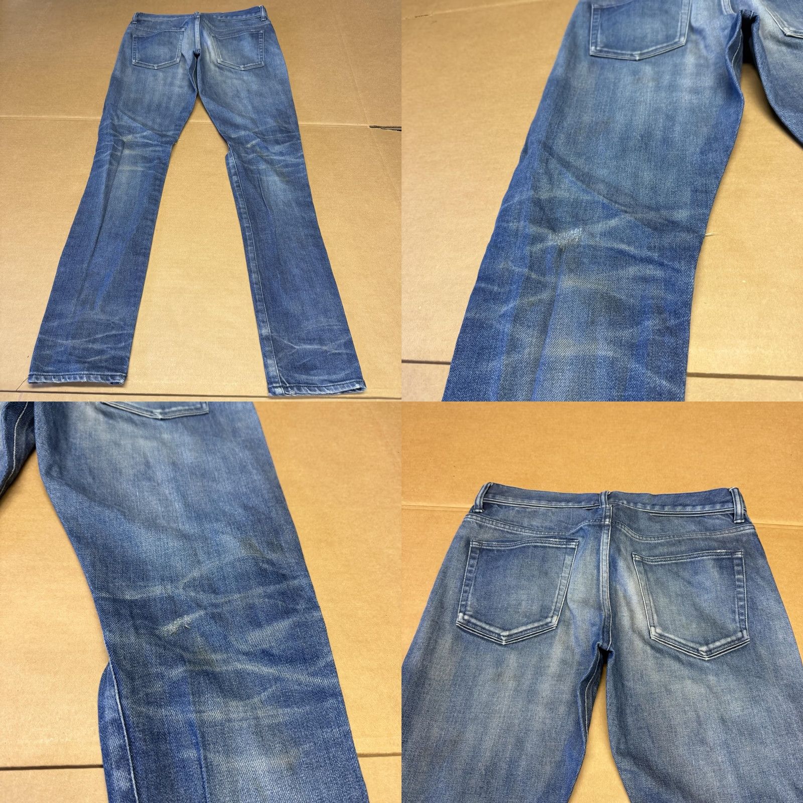 John Elliott John Elliott Jeans Mens 31x32 Blue Slim Stretch Denim Distressed Japan Size US 31 - 10 Thumbnail