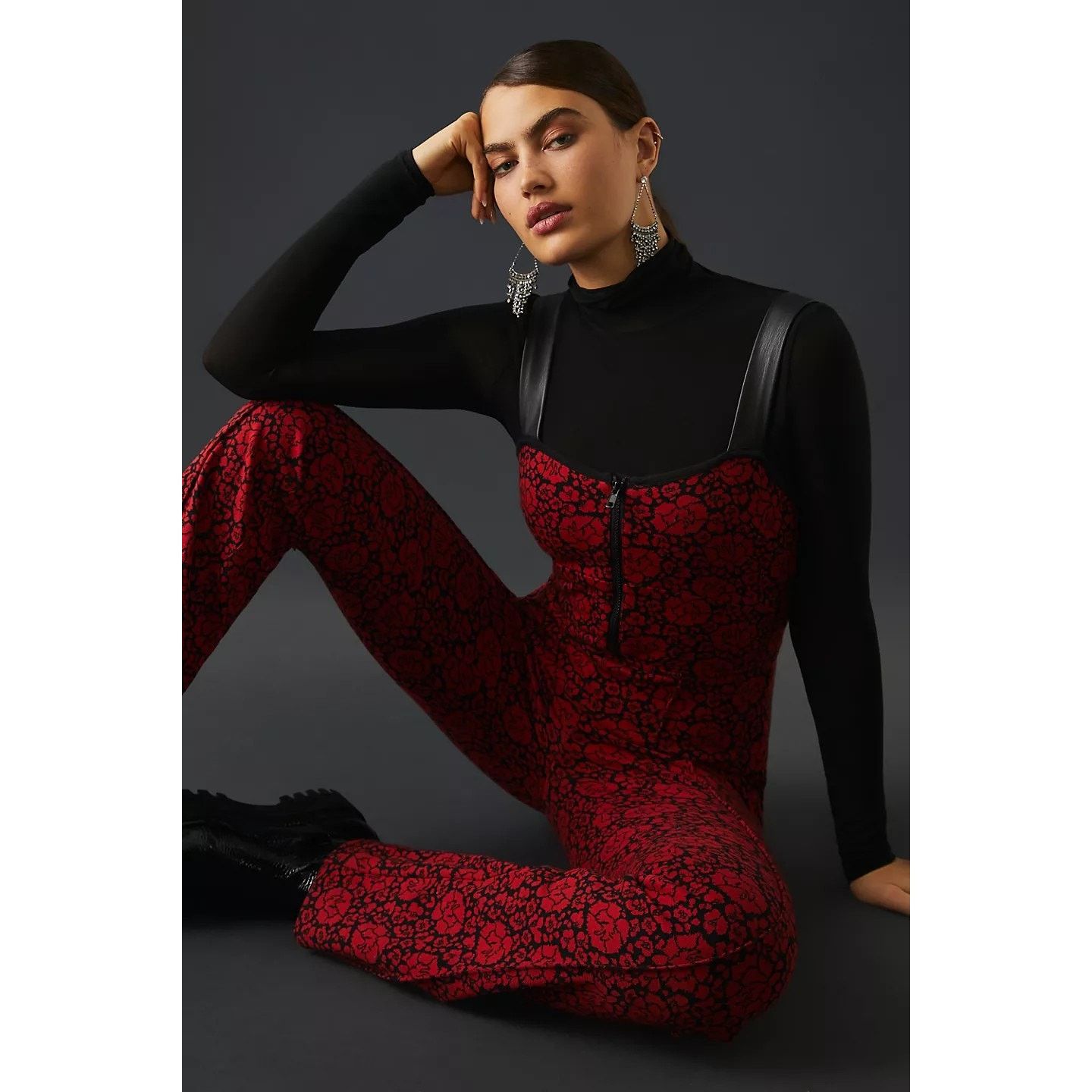 Anthropologie New Anthropologie Maeve Printed Sweetheart Jumpsuit $170 Size 25" / US 0 / IT 36 - 1 Thumbnail