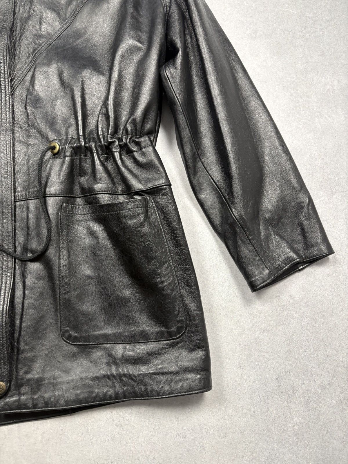 Desigual Vintage Disuguale Italian Leather Jacket Made in Italy Size US XL / EU 56 / 4 - 5 Thumbnail