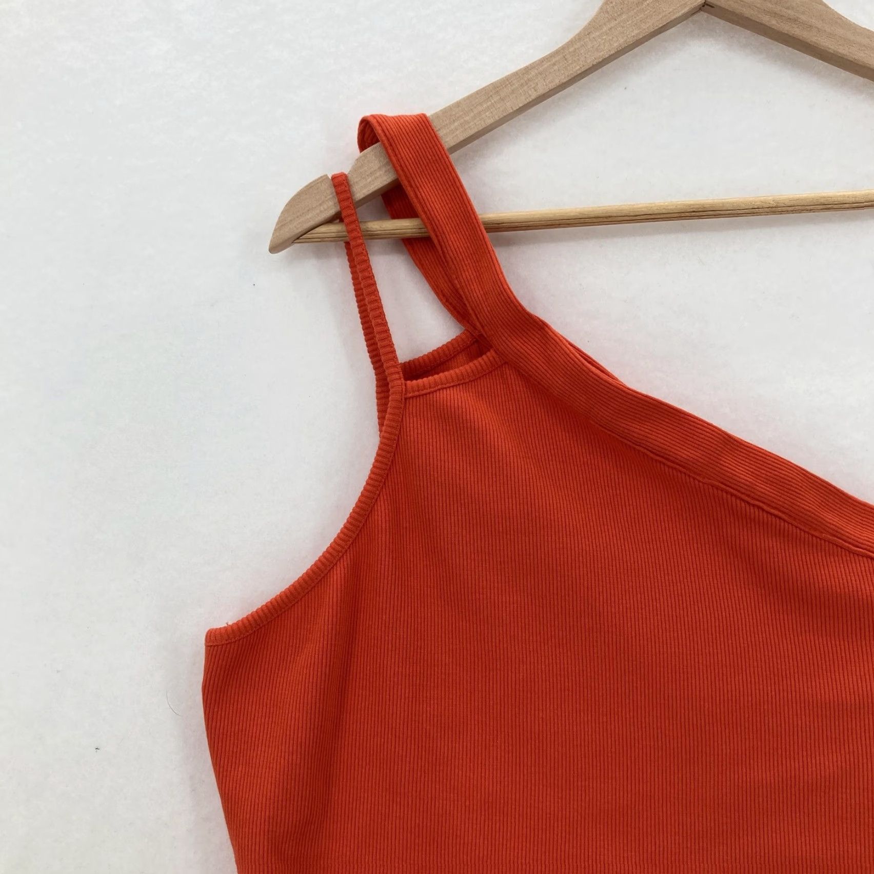 Vintage Maeve Top Womens Medium Orange One Shoulder Tank Camisole Size M / US 6-8 / IT 42-44 - 2 Thumbnail