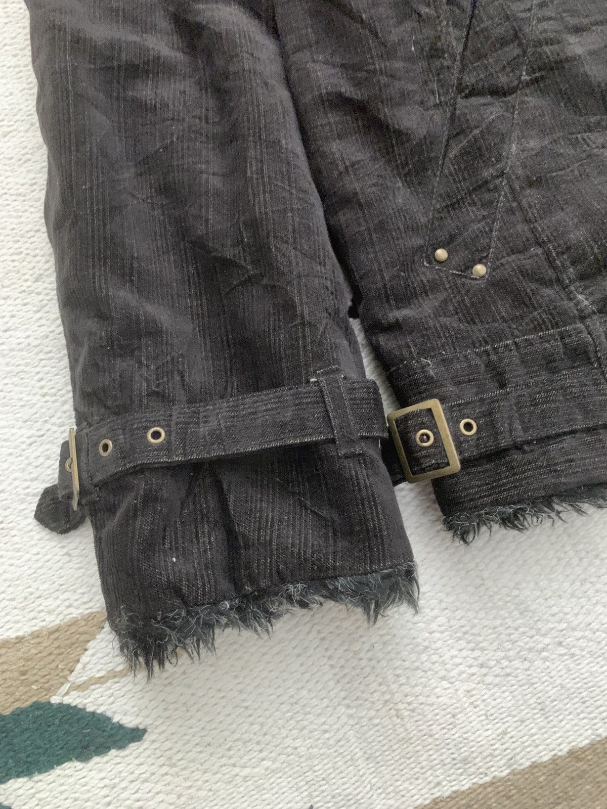 Smith's American Smiths American FUR JACKET GOTHIC PUNK Style Size US L / EU 52-54 / 3 - 7 Thumbnail