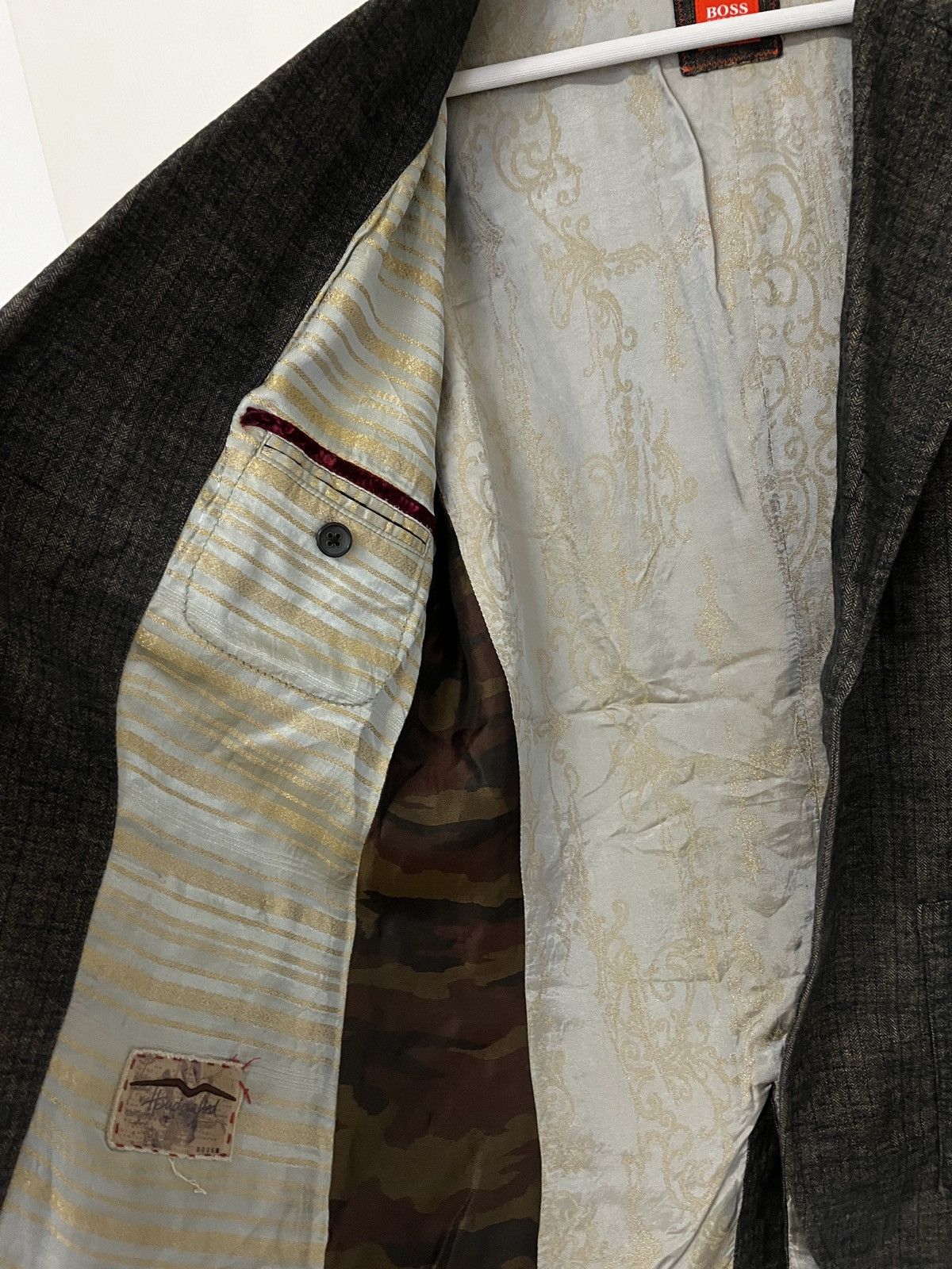 Hugo Boss Hugo Boss Deconstructed vintage handcrafted blazer Size 46S - 7 Thumbnail