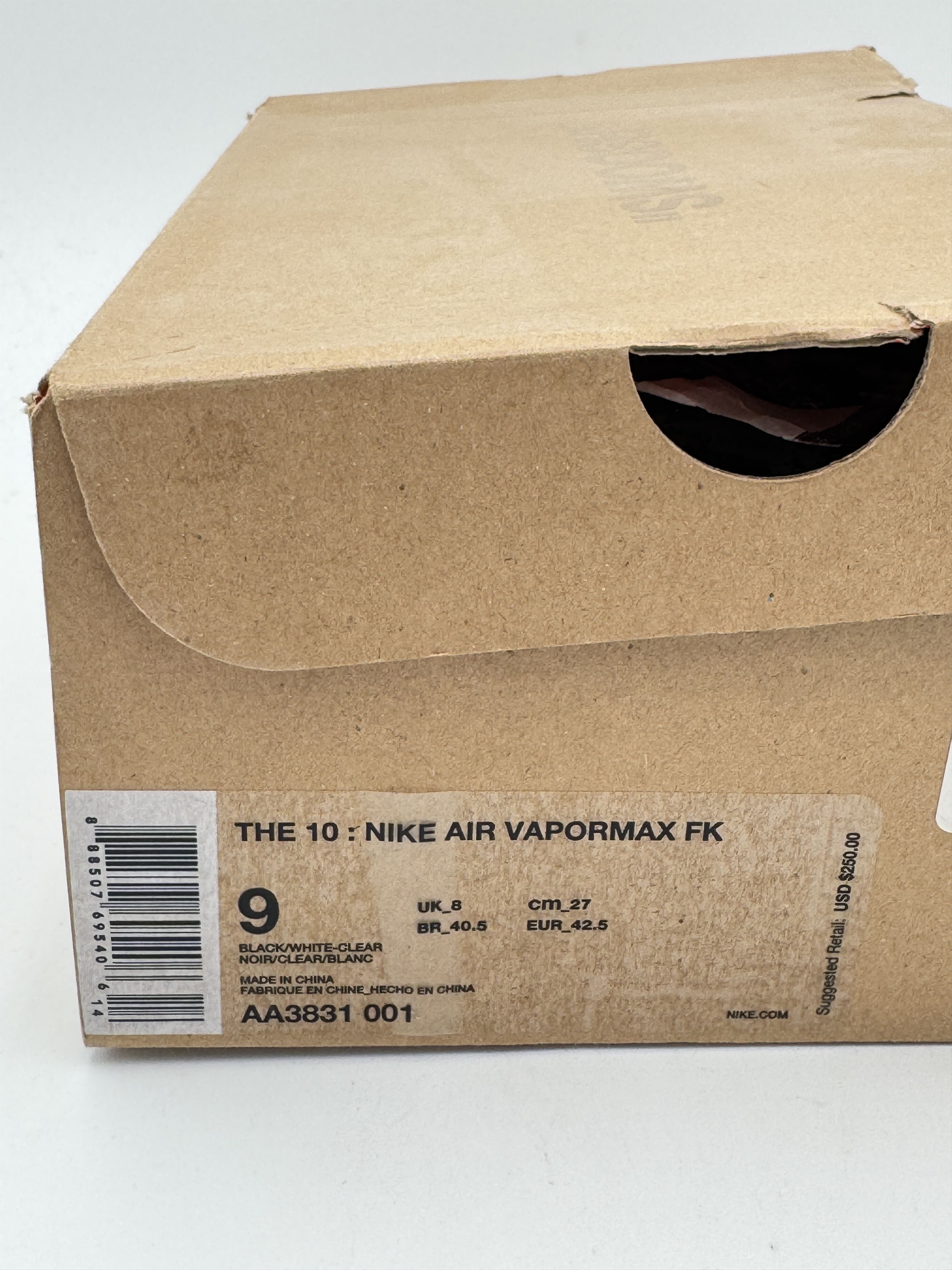 Nike × Off-White OFF-WHITE Vapormax OG Black White The Ten Size US 9 / EU 42 - 13 Thumbnail