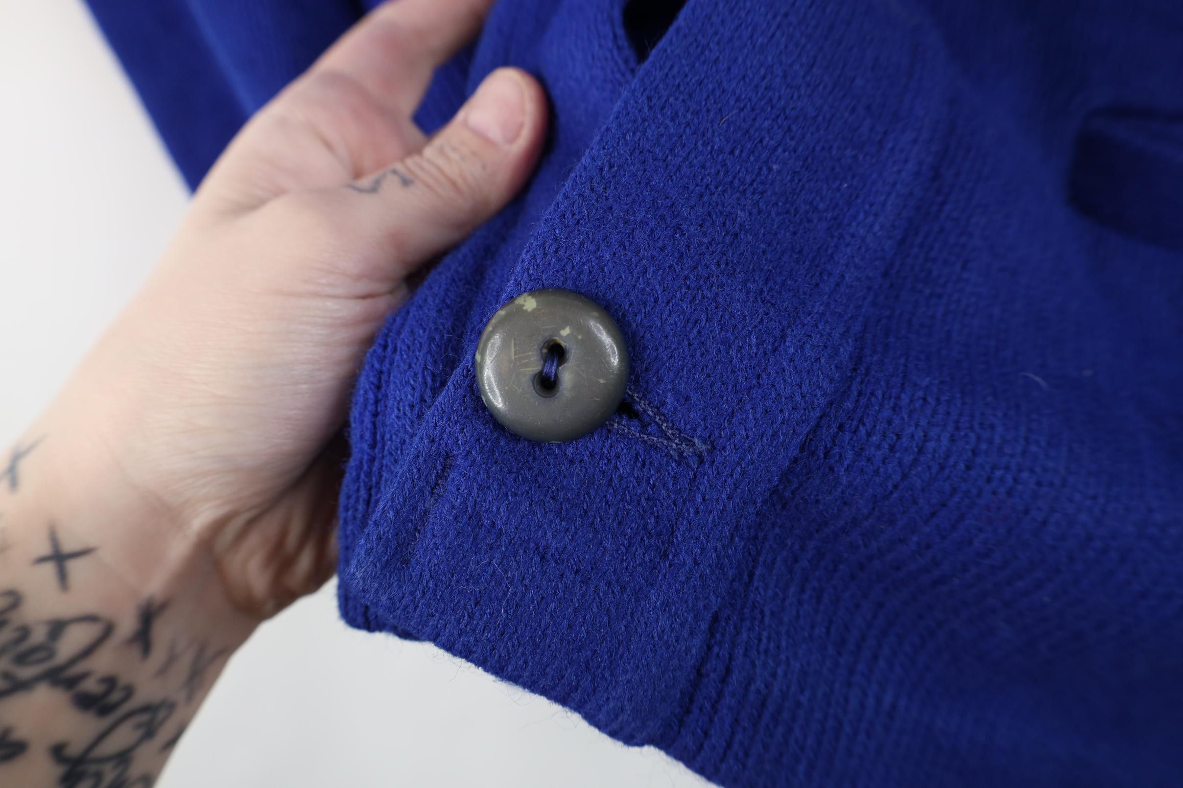 Vintage Vintage 50s 60s Knit Varsity Lettermen Cardigan Sweater USA Size US L / EU 52-54 / 3 - 7 Thumbnail