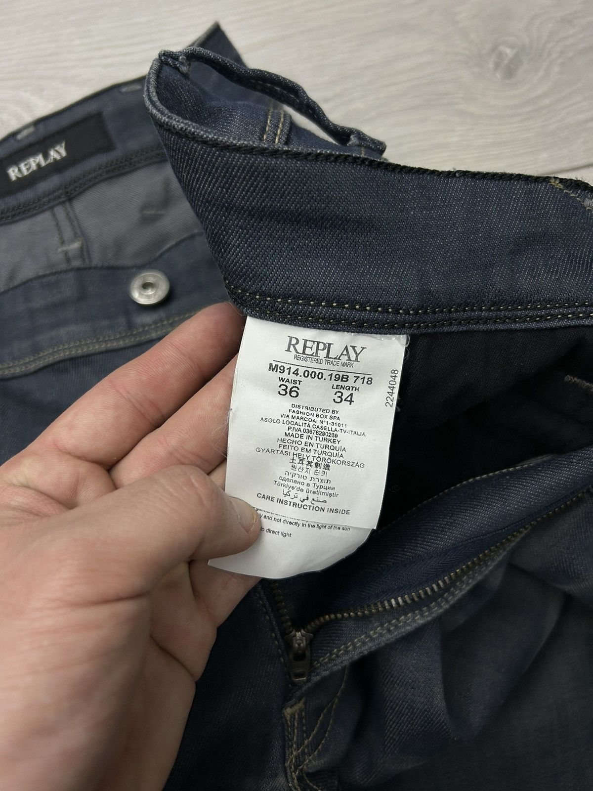 Replay Replay Slim Fit Denim Jeans Size 36/34 Size US 36 / EU 52 - 7 Thumbnail
