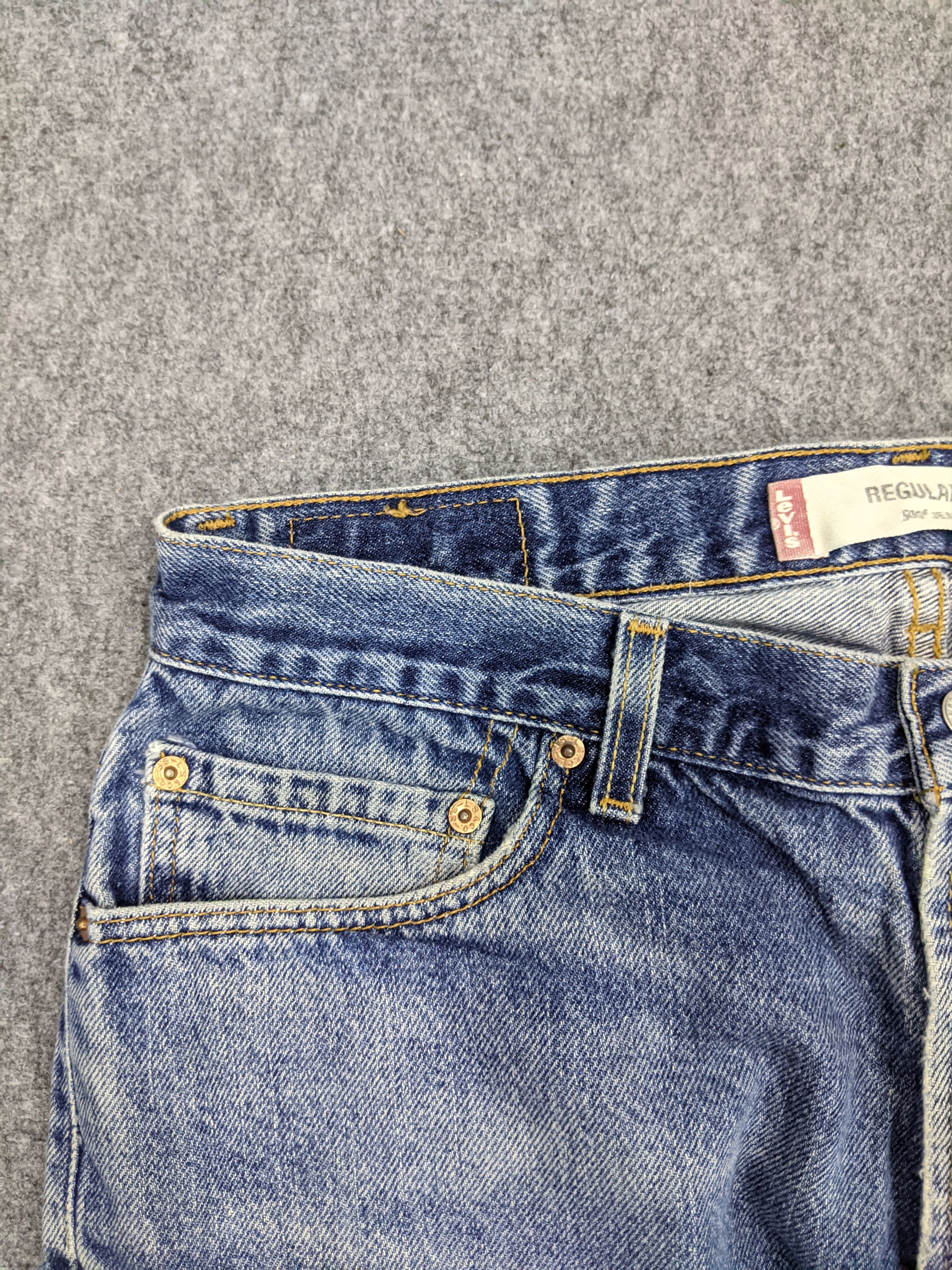 Levi's Vintage Levis 505 Faded Blue Jeans DP1069 Size US 34 / EU 50 - 3 Thumbnail
