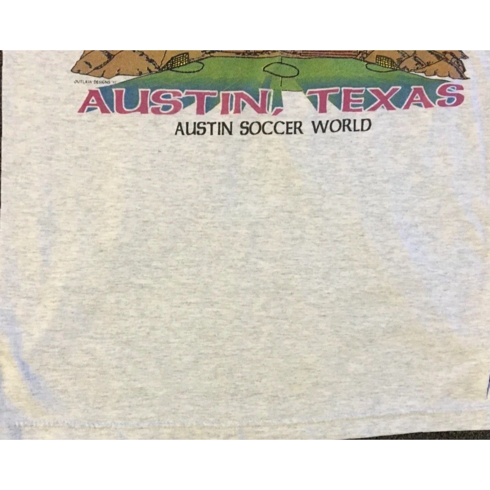 Vintage VINTAGE 90s Austin Soccer World Faded Distress Shirt S USA Gray Men T-Shirt Long Sleeve Small Size US S / EU 44-46 / 1 - 5 Thumbnail