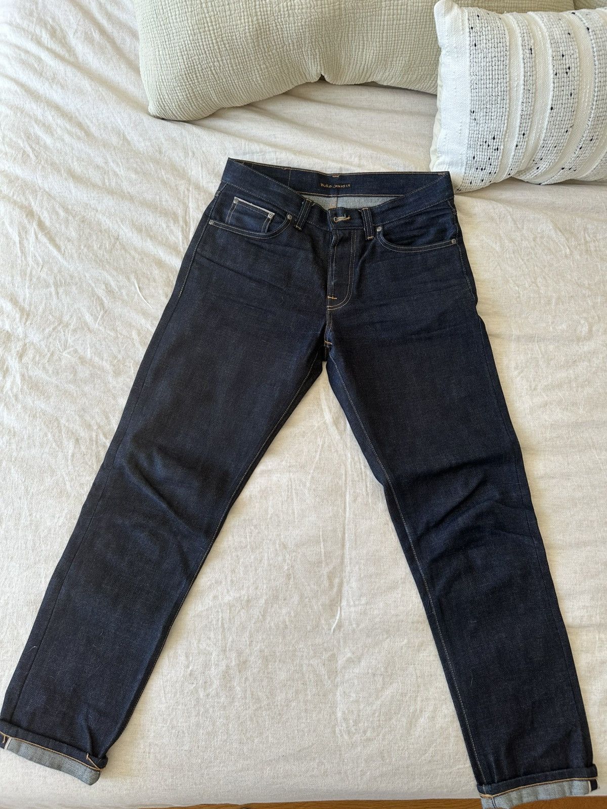 Nudie Jeans Nudie Jeans Steady Eddie II Dry Ace Selvage 31 x 32 Size US 31 - 2 Thumbnail