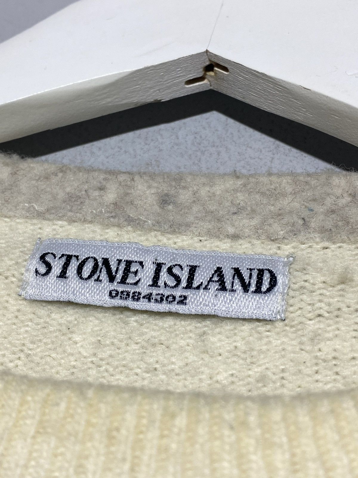 Stone Island Vintage Stone Island Wool Creamy Sweater Rare Item Size US S / EU 44-46 / 1 - 13 Thumbnail