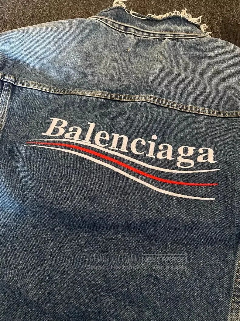 Balenciaga Balenciaga Classic Denim Jacket. Size US XL / EU 56 / 4 - 5 Thumbnail