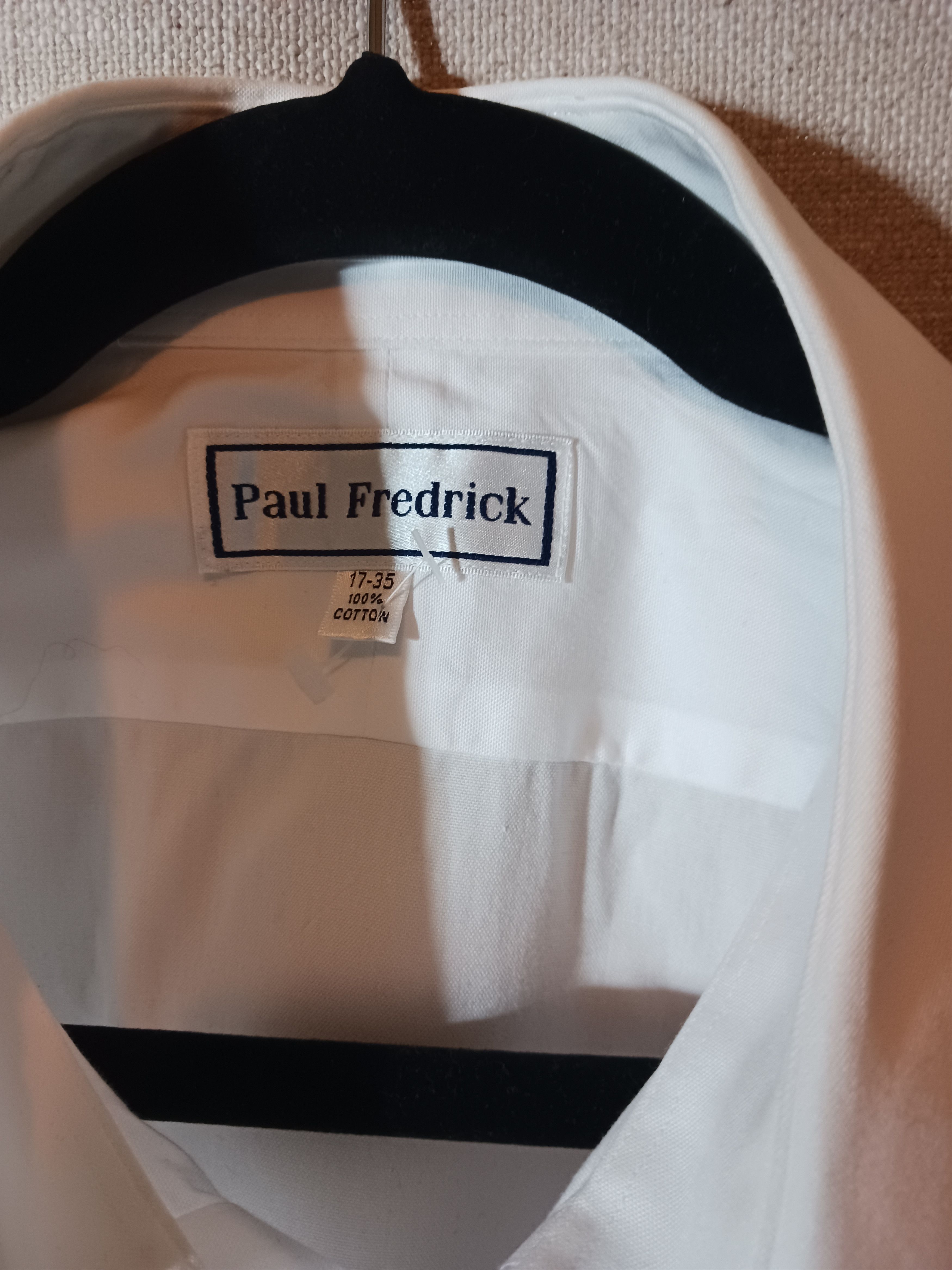 Paul Fredrick 100% Cotton White Dress Shirt Size US XXL / EU 58 / 5 - 3 Thumbnail