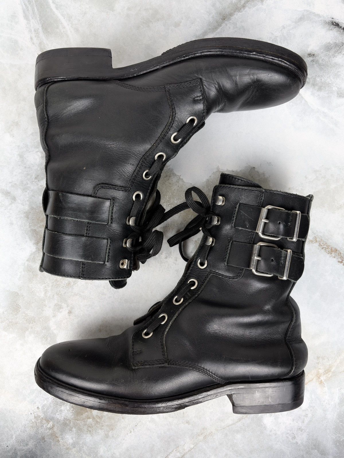 Raf Simons AW06 Raf Simons Harness Buckle Combat Biker Boots Size US 8 / EU 41 - 5 Thumbnail