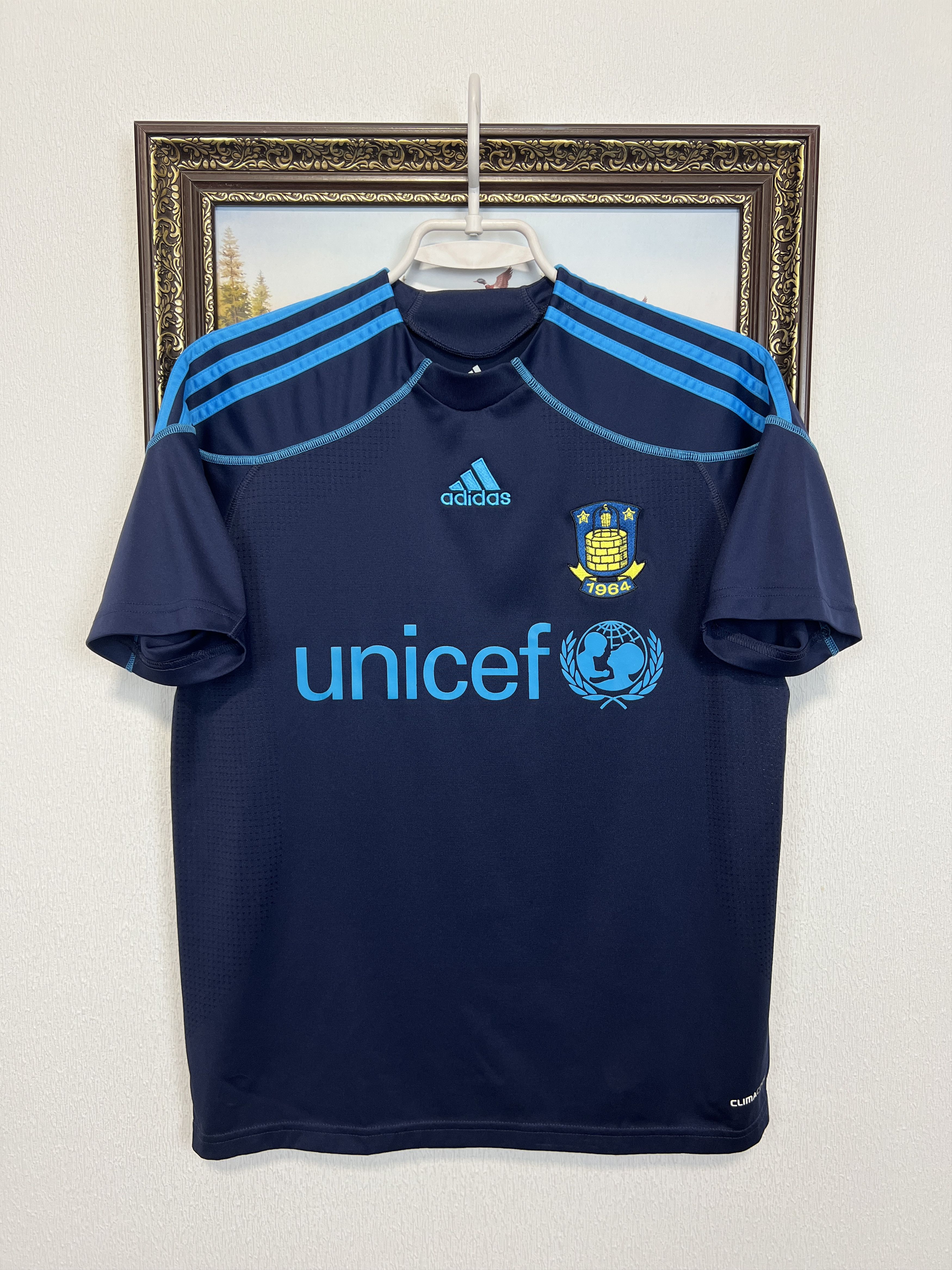 Adidas Brondby Away football shirt Soccer Jersey Trikot Size Boys L Size US XXS / EU 40 - 1 Thumbnail