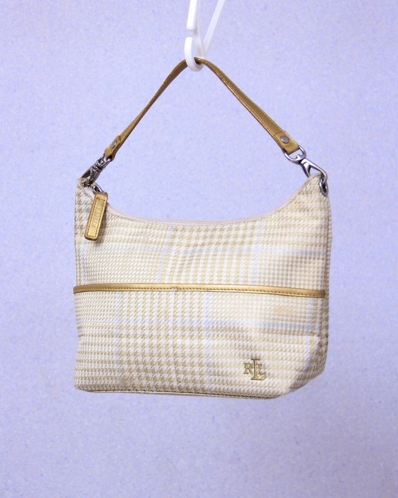 Polo Ralph Lauren x Ralph Lauren Lauren By Ralph Laurent Woman Gold Baguette Bag in Beige, Women's
